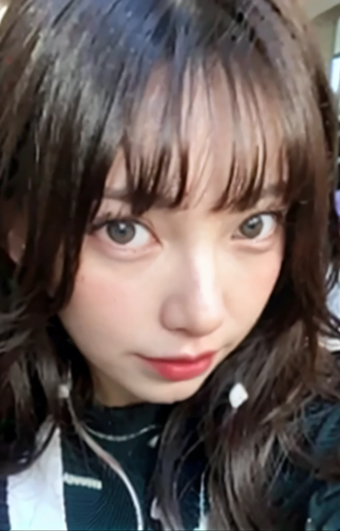 (8K, 4K, Best Quality, Highres:1.2), (Masterpiece, Realistic, Photo Realistic:1.37), 1girl, Solo, Beautiful Face, Eyelashes, Nose, Shiny Lips, (Fine Eyes, Looking at the Audience, Fair Skin, White Skin: 1.2), Good Complexion, Upper Body, (Nudity: 1.2), Big Breasts, Outdoor Hot Spring, Side Up, long hair ridiculous, blonde, pink hair, bangs, youthful, aging,