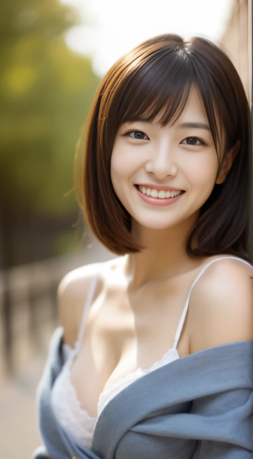 masterpiece,best quality,(Japanese ),((Beautiful girl)),cleavage,indoor,(perfect body beauty:1.2),(shy smile),beautiful teeth,