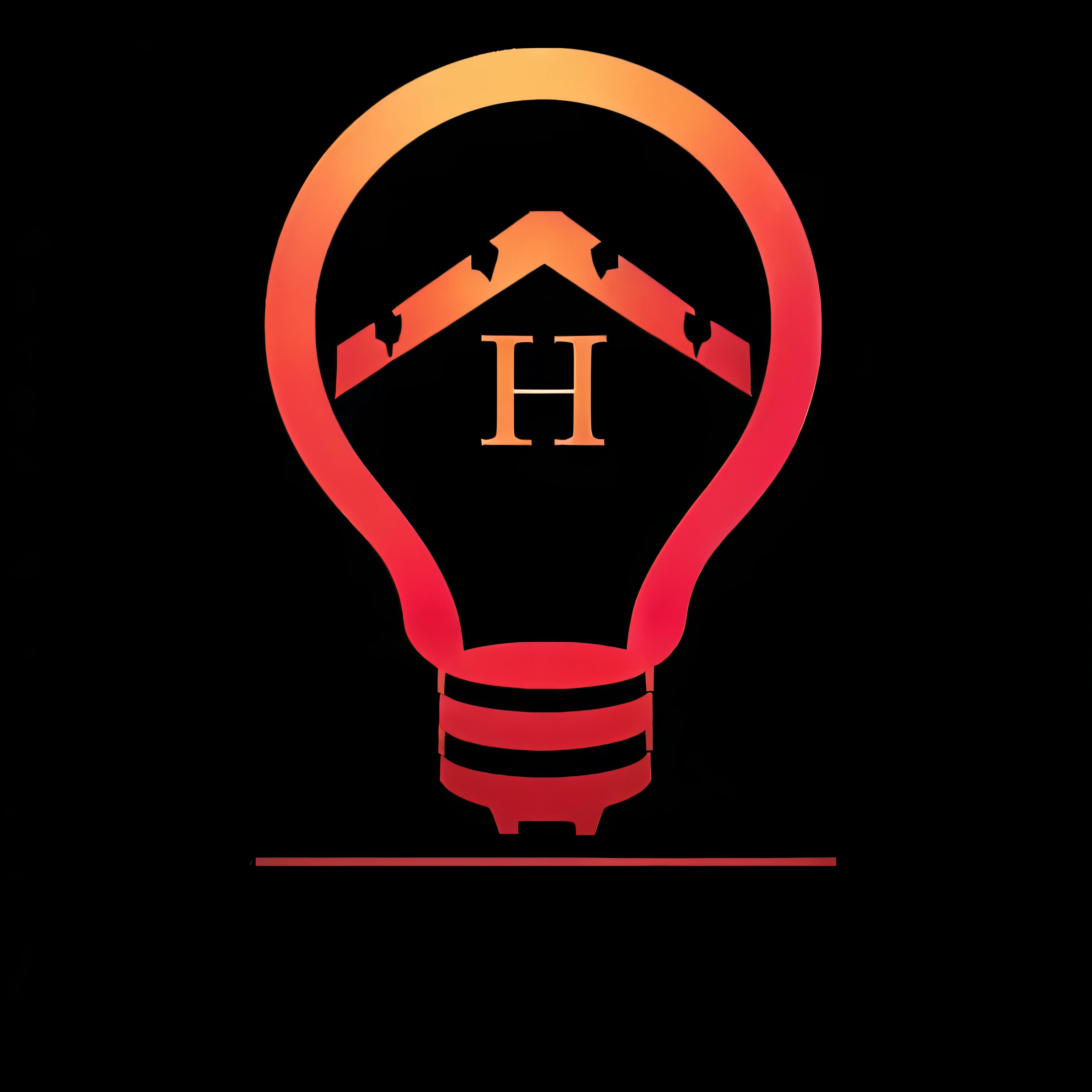 um tipo de logotipo, lamp house