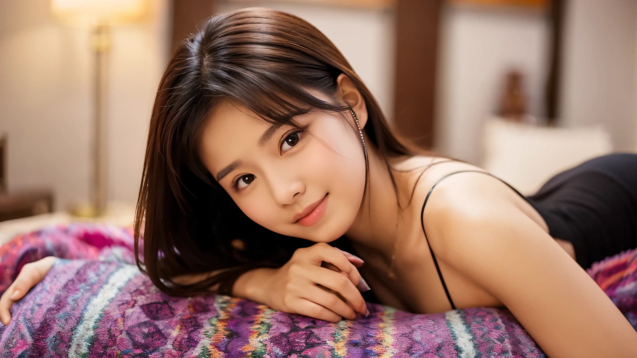 A hot beautiful girl show her