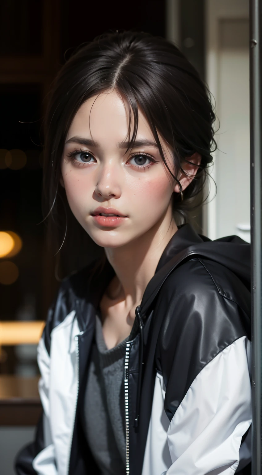 Un portrait photoréaliste d'une personne dont les caractéristiques mélangent parfaitement différentes ethnies.georgeous young colombian woman,playing soccer, wearring a legging and a sweatshirt, full body, beautiful face, masterpiece, best quality, ultra-detailed, solo, shadows, contrast, cinematic light, side lighting, ultra hight resolution, best shadow, RAW, 4K, 85mm, poca profundidad de campo, Kodak Vision Color, extrem adamente detallado, Cinematographer_\(ultra\), photorealistic, Realistic, Postproceso, Maximum details, aspereza, vida real, ultra realista, fotorrealismo, Cinematographer, 8k HD, Cinematographer