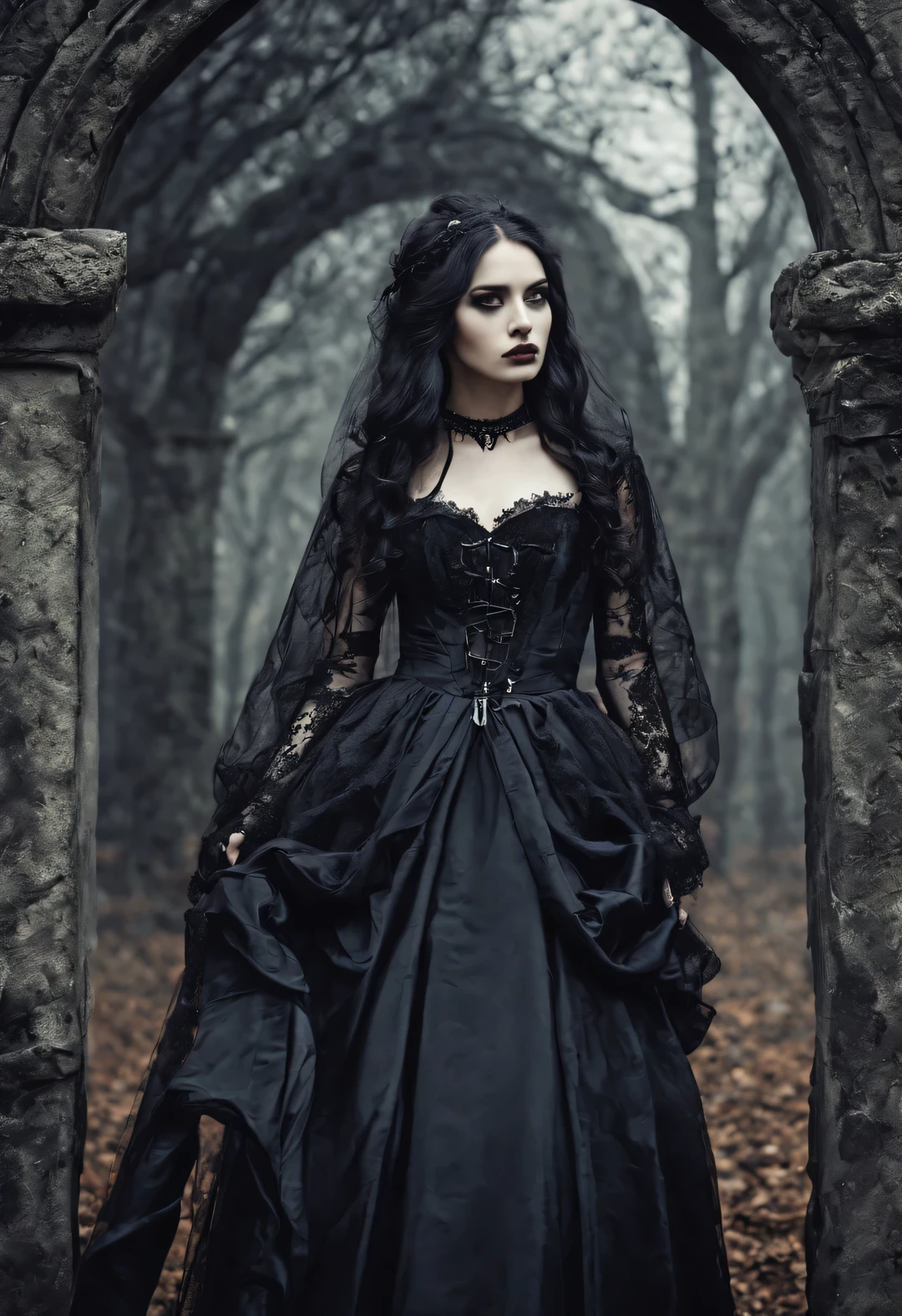 Although Gothic style is always full of mystery、Gloomy tones，

But in fact, it also expresses the yearning for a better life。

Weird people are also beautiful，

dark and eerie, But also romantic。