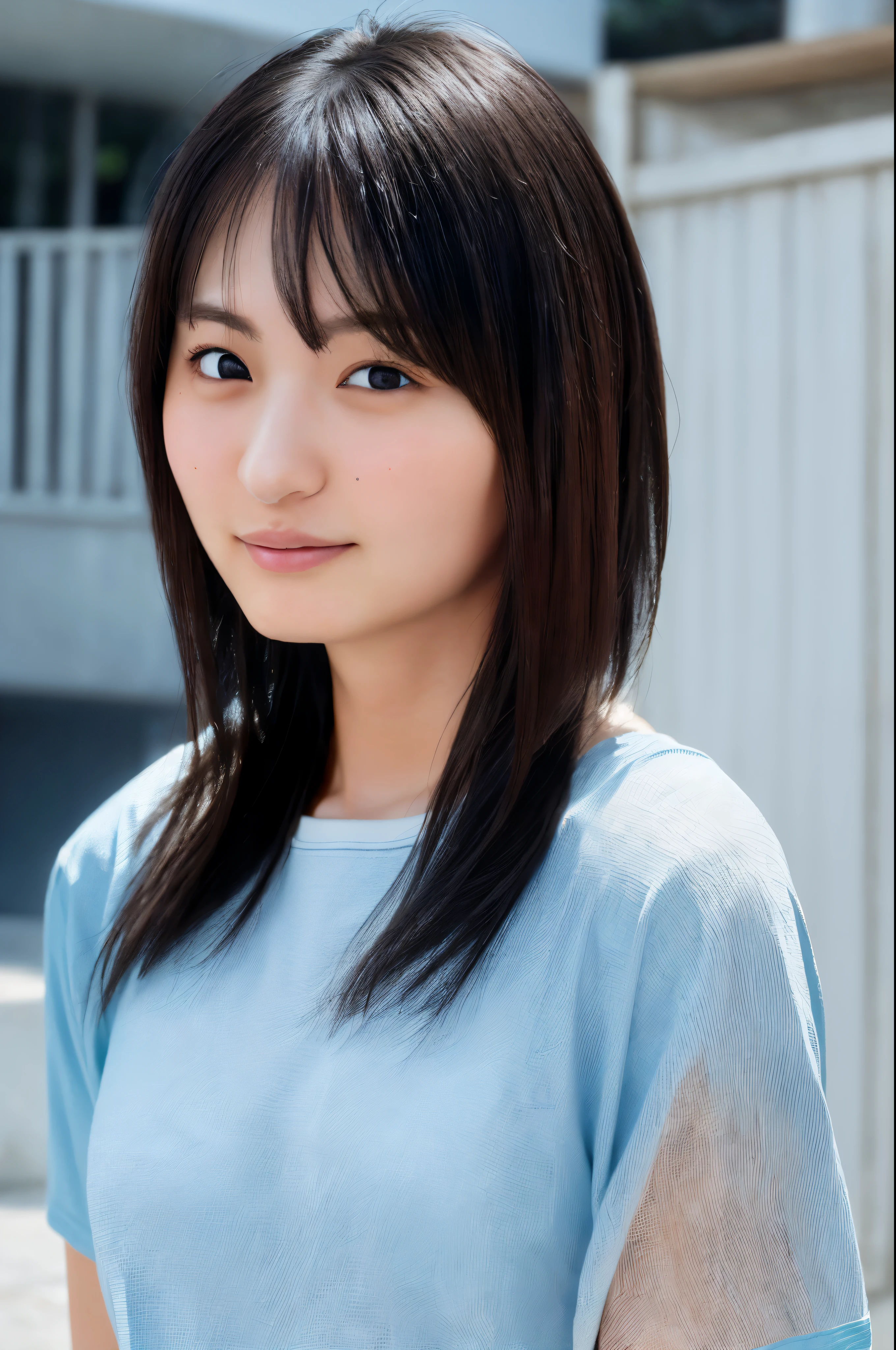 photo of cute japanese woman, little woman, 20-year-old, beautiful and perfect face, Brown, beautiful face, thin: 1.2,dressed, (photo realistic:1.4), (hyper realistic:1.4), (realistic:1.3),
(smoother lighting:1.05), (Improve the quality of movie lighting:0.9), 32K,
1 girl,20-year-oldの女の子, realistic lighting, Backlight, light shines on your face, ray tracing, (bright light:1.2), (Improvement of quality:1.4),
(Highest quality realistic textured skin:1.4), fine eyes, detailed face,
(tired, sleepy and happy), (smile:0), close up of face, T-shirt,
(Enhances the mood of your body line:1.1), (Enhances the beauty of skin texture:1.1)