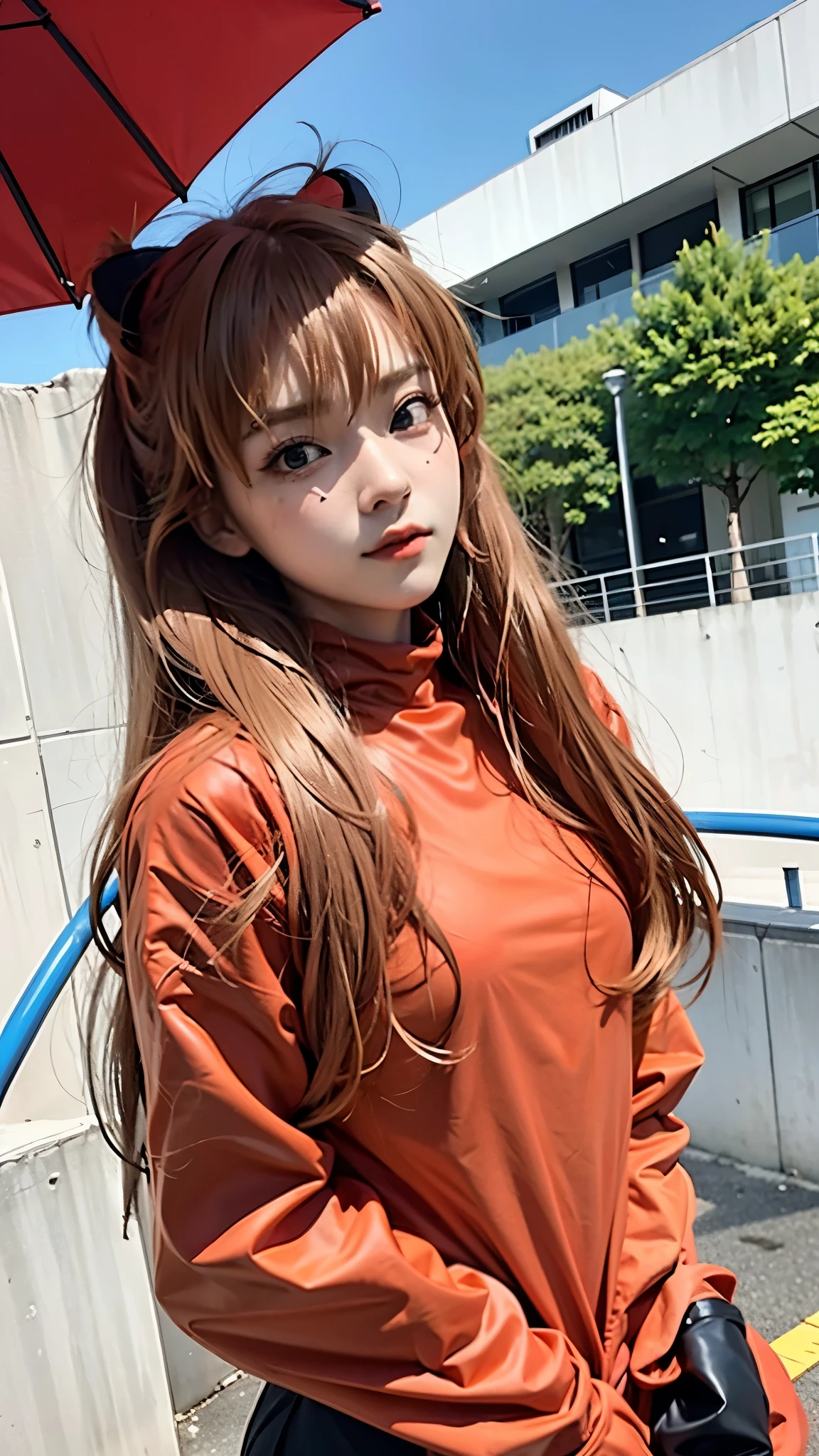 asuka langley evangelion, amazing woman, trendy outfits.Girlish outfit,ordinary girl fashion