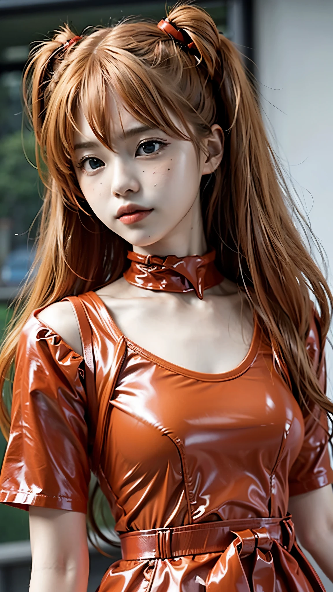 asuka langley evangelion, amazing woman, trendy outfits.Girlish outfit,ordinary girl fashion