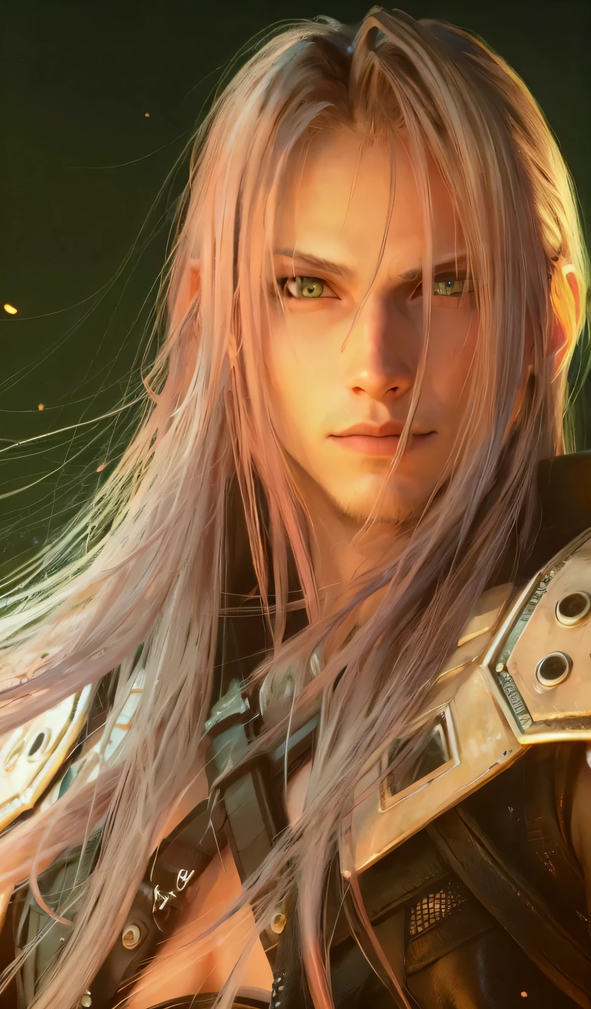 oil painting, Sephiroth, Final Fantasy VII