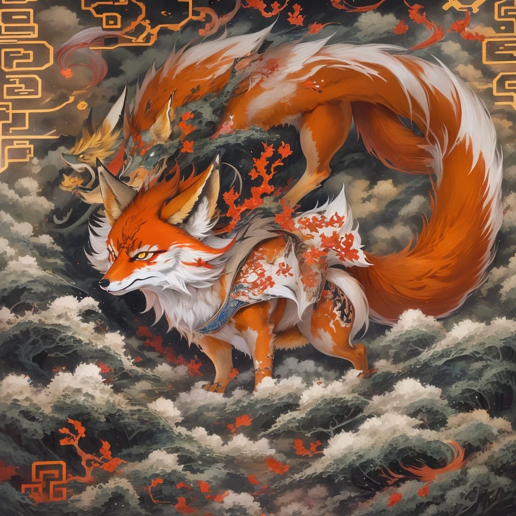 Nine-tailed fox 32k，red and white仙魔界, Chance encounter with Liu Hanshu, He saw his old self in him, Decided to accept him as a disciple, teach him how to protect himself, But because of the hidden star map, Phoenix and the Liu family、Jade Sword Sect builds relationships, Beginning with the death of Liu Hanshu, Qin Yu embarked on the road of confrontation with powerful enemies, work hard, make yourself stronger, Stick to your core path of justice, （nine-tailed fox）eyes full of anger，red and whitenine-tailed fox握緊了拳頭，dash forward，Give the opponent a fatal blow，full body lesbian，Full body nine-tailed fox male mage 32k（傑作canyon超HD）Phoenix（canyon）climb the streets， explosion scene（nine-tailed fox）， （dragon）， nine-tailed fox憤怒的戰鬥姿態， looking at the ground， batik linen headscarf， 中國red and white圖案長袖服裝， canyonred and whitenine-tailed fox（abstract acrylic splash：1.2）red and white（realistically：1.4），black hair，flour fluttering，rainbow background， high resolution， detail， RAW photos， Sharp Re， Nikon D850 film photo by Jefferies Lee 4 Kodak Portra 400 camera F1.6 guns, colorful, Ultra-realistic and vivid textures, dramatic lighting, Unreal Engine Art Station Trend, Sinest 800，red and white飄逸的霧氣,（（（叢林canyon）））The injured line up in the street（OK）climb the streets，Movie Master Instant Image Quality（masterpiece，HD，Ultra high quality，32k） （linen batik scarf）， fighting stance， looking at the ground， Linen bandana， 中國nine-tailed fox圖案長袖服裝， 早上的nine-tailed fox（Abstract gouache splash：1.2）， dark clouds lightning background，sprinkling