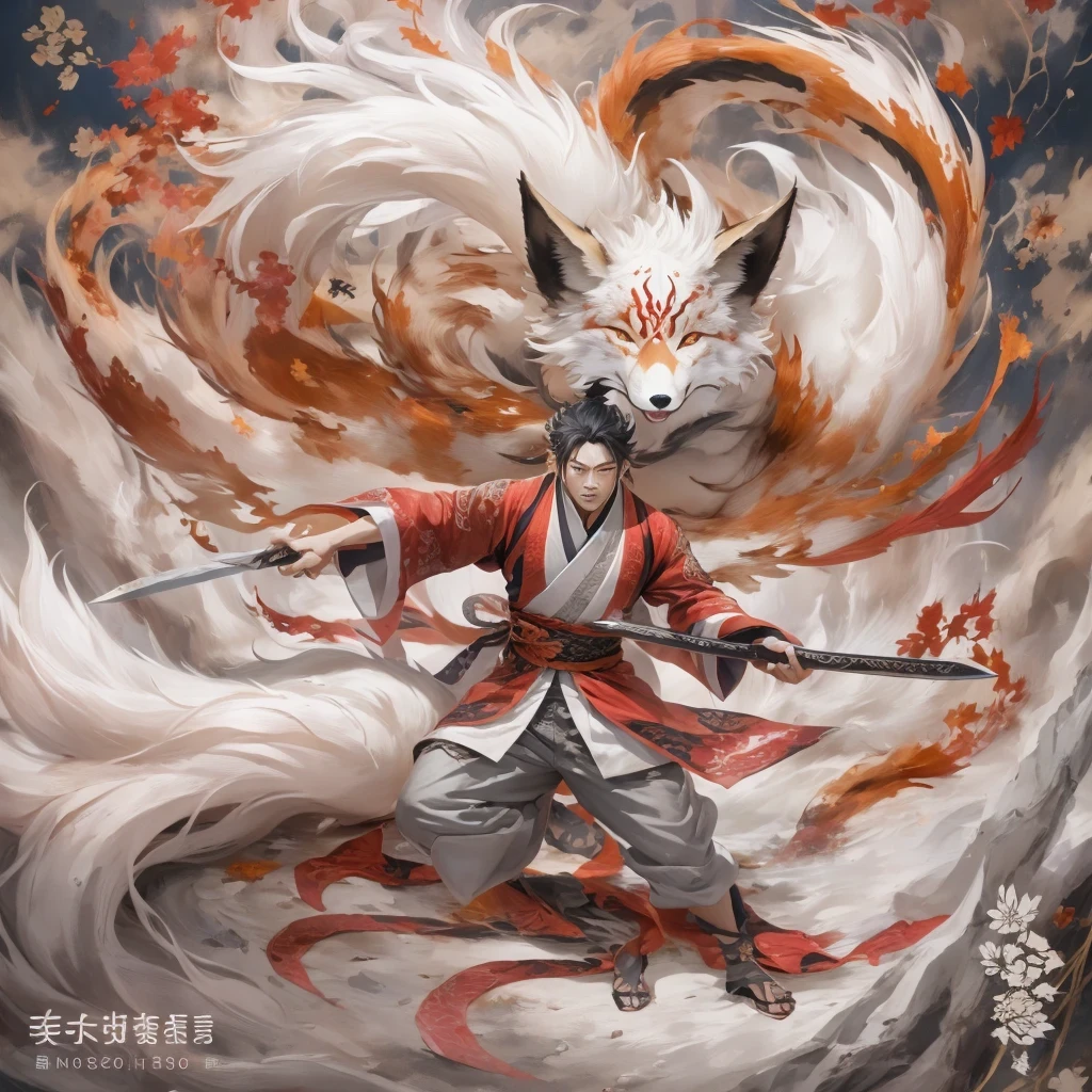 Nine-tailed fox 32k,red and white仙魔界, Chance encounter with Liu Hanshu, He saw his old self in him, Decided to accept him as a disciple, teach him how to protect himself, But because of the hidden star map, Phoenix and the Liu family、Jade Sword Sect builds relationships, Beginning with the death of Liu Hanshu, Qin Yu embarked on the road of confrontation with powerful enemies, work hard, make yourself stronger, Stick to your core path of justice, (nine-tailed fox)eyes full of anger,red and whitenine-tailed fox握緊了拳頭,dash forward,Give the opponent a fatal blow,full body lesbian,Full body nine-tailed fox male mage 32k(傑作canyon超HD)Phoenix(canyon)climb the streets, explosion scene(nine-tailed fox), (dragon), nine-tailed fox憤怒的戰鬥姿態, looking at the ground, batik linen headscarf, 中國red and white圖案長袖服裝, canyonred and whitenine-tailed fox(abstract acrylic splash:1.2)red and white(realistically:1.4),black hair,flour fluttering,rainbow background, high resolution, detail, RAW photos, Sharp Re, Nikon D850 film photo by Jefferies Lee 4 Kodak Portra 400 camera F1.6 guns, colorful, Ultra-realistic and vivid textures, dramatic lighting, Unreal Engine Art Station Trend, Sinest 800,red and white飄逸的霧氣,(((叢林canyon)))The injured line up in the street(OK)climb the streets,Movie Master Instant Image Quality(masterpiece,HD,Ultra high quality,32k) (linen batik scarf), fighting stance, looking at the ground, Linen bandana, 中國nine-tailed fox圖案長袖服裝, 早上的nine-tailed fox(Abstract gouache splash:1.2), dark clouds lightning background,sprinkling