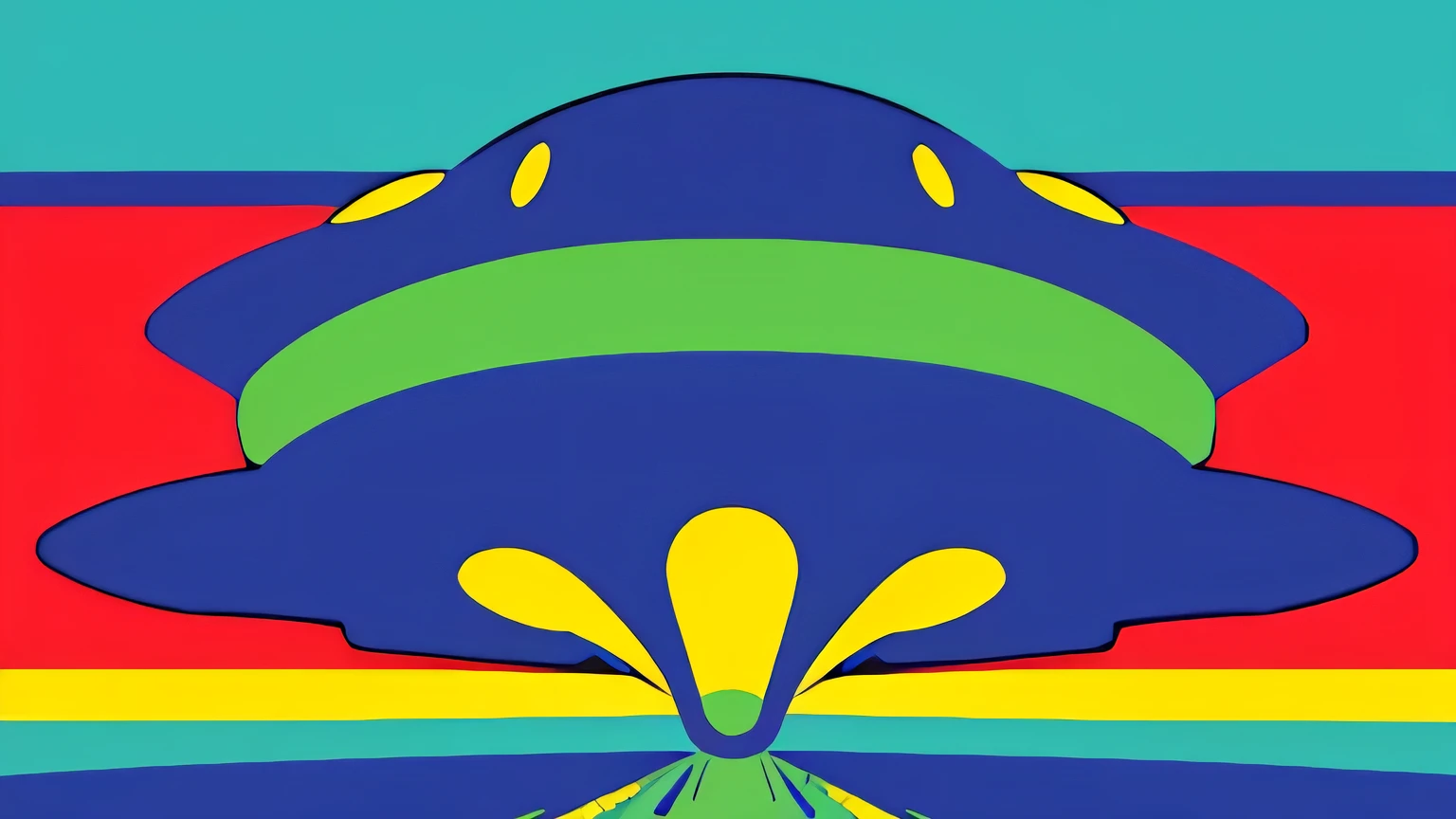(Ultra Detailed,Ultra High Definition,Detailed Background),((2D)),((Flat Color)),((Colorful)),((Floating Colorful Water))), abstract pop art back ground, spaceship, alien, space, galaxy, rainbow