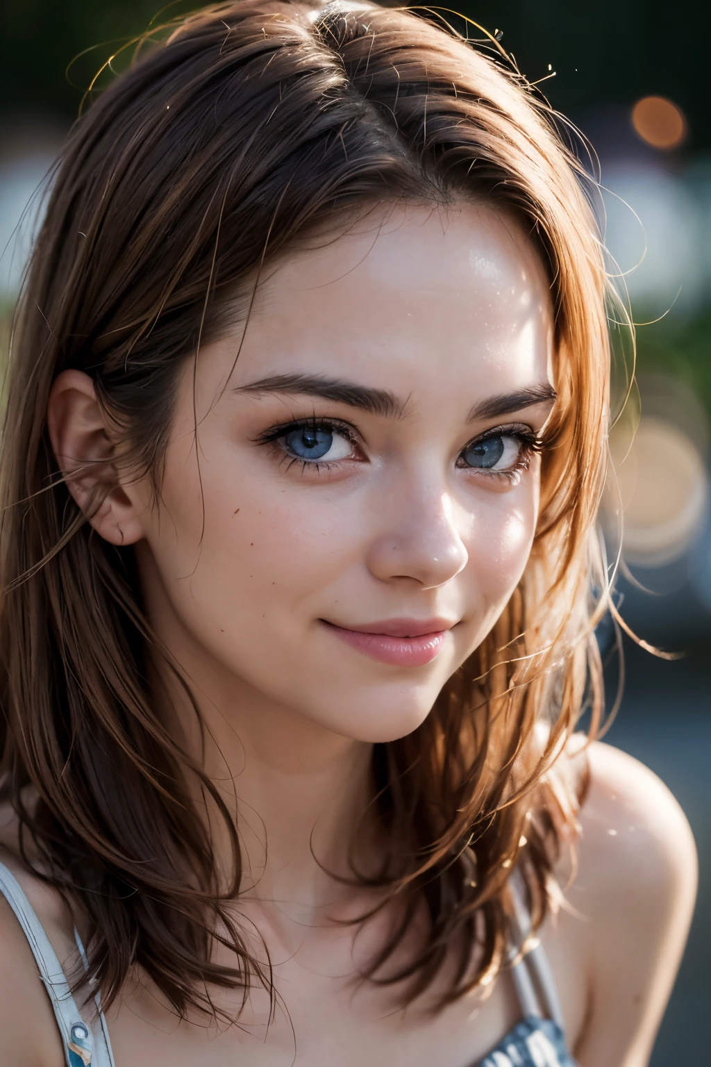 (realistic, photo-realistic:1.37),(8k, RAW photo, best quality, masterpiece:1.2), cute, ultra-detailed,heart-shaped pupils,physically-based rendering, ultra high res, kodakvision color, shot on Arricam LT Camera, bokeh, sharp focus,
looking at viewer,photorealistic,realistic, solo, photorealistic, best quality,extremely detailed face,extremely detailed eyes and face, beautiful detailed eyes,absurdres, incredibly absurdres,haunting smile,Messy hair, floating hair, whole body, thin thigh