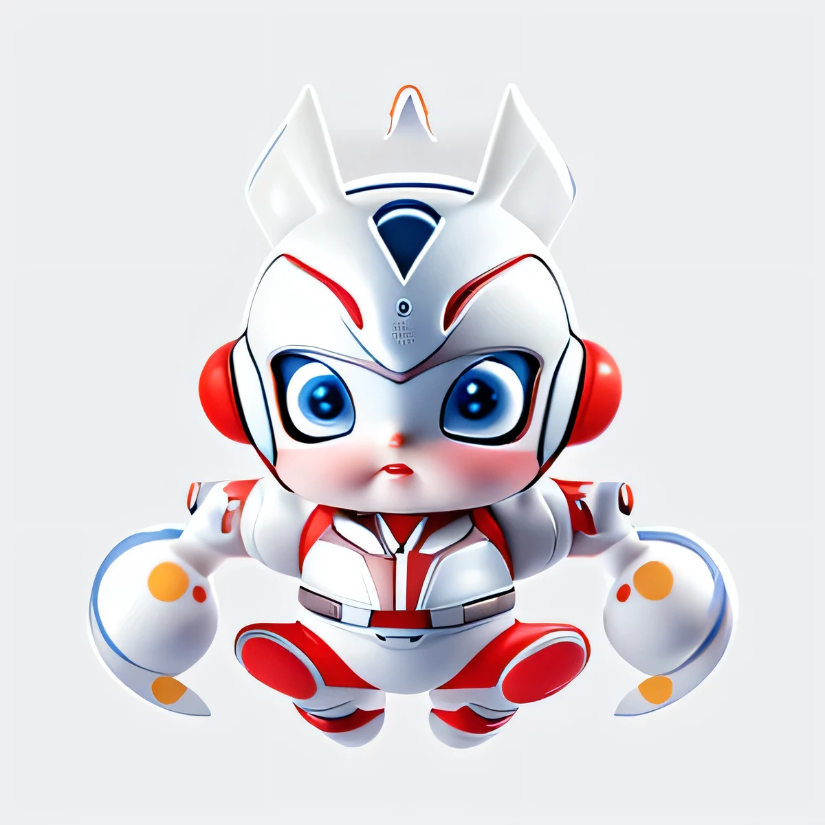 ultraman,chubby,Lovely,Lively,pure white background,masterpiece