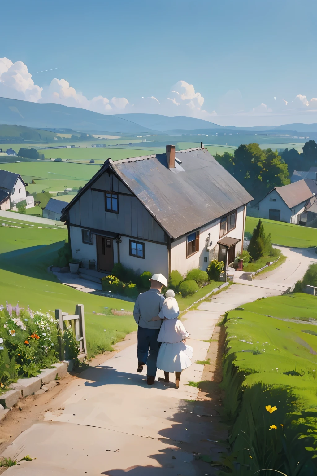 Once upon a time, two travelers were walking through a remote village. They were tired, hungry, and looking for a place to rest. They knocked on the door of a small farmhouse and a kind farmer answered.
