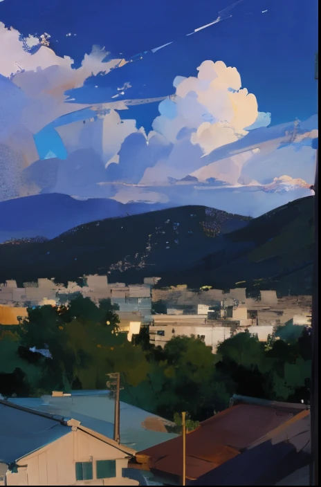view from up city looking at the ncy buildings , makoto shinkai cyril rolando, ( ( makoto shinkai ) ), style of makoto shinkai, makoto shinkai. —h 2160, in style of makoto shinkai, by Makoto Shinkai, by makoto shinkai, makoto shinkai!