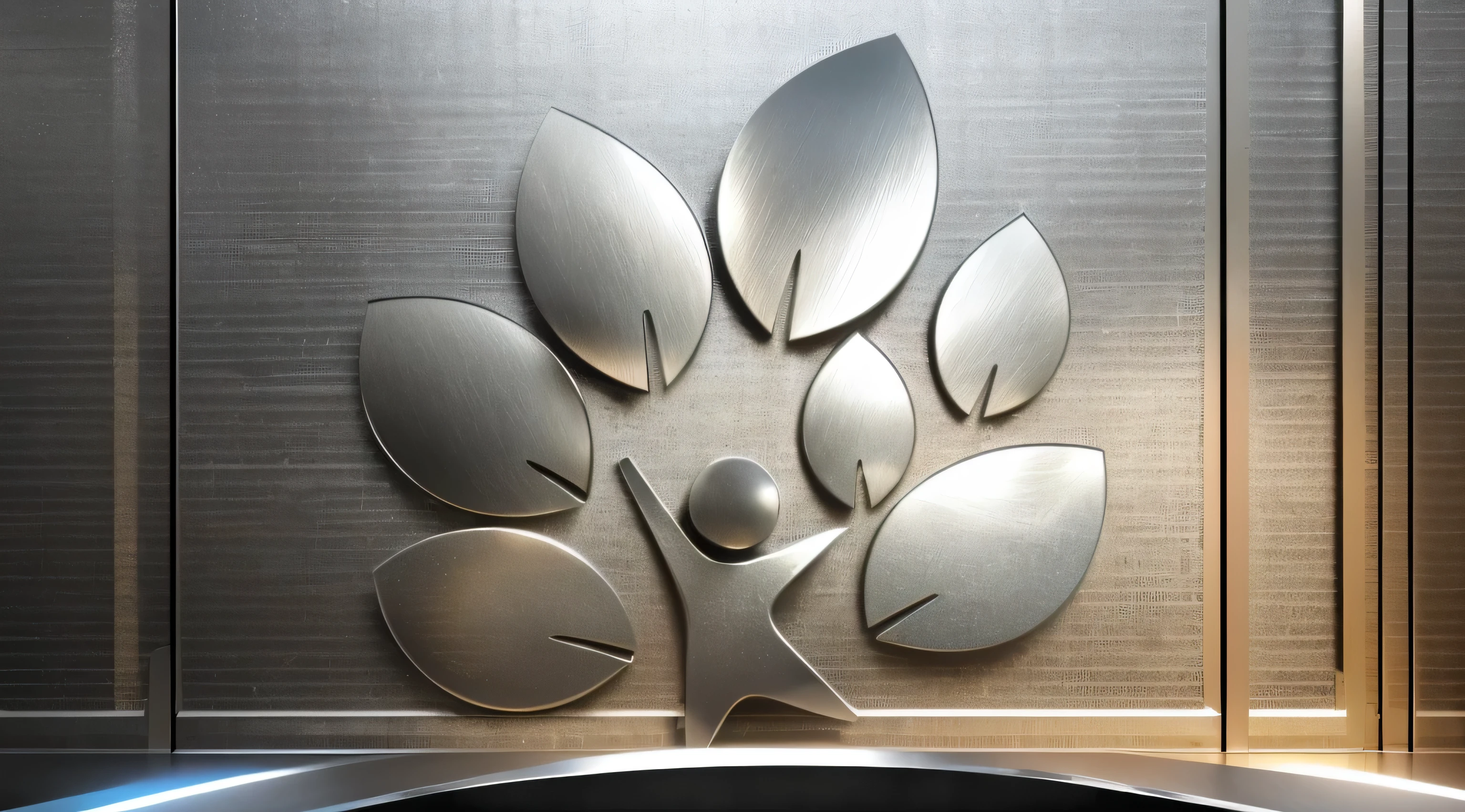 (best quality,3d,high resolution:1.2),metal finish,shiny surface,Reflective properties,industrial themed,rustic texture,weathered appearance,Tough details,sharp edge,minor flaws,Multidimensional appearance,Shocking visual impact,vibrancy and depth,Glowing highlights and shadows,strong visual contrast,Highly realistic depiction,smooth and polished,Craftsmanship,precise details,contemporary design,modern aesthetic,Brushed metal effect,Durable material,architectural elements,Engraving pattern,Ornaments,futuristic atmosphere,Mechanical components,Technology inspiration,advanced materials,color gradient,cool color palette,Metallic luster,metal reflection,grim atmosphere,ambient lighting