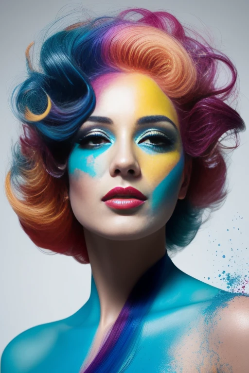 A captivating abstract artwork by Alberto Seveso portrays a single, colorful hair strand suspended in mid-air, meticulously painted with intricate details, evoking a sense of romance and dreamlike allure. The hair strand is depicted as if it were a vibrant wave, with subsurface scattering effects that create an exquisite play of light and shadow, mimicking the natural glossy sheen of human hair. The painting dynamically captures the essence of a hair transplant procedure in a unique and imaginative way, making it an award-winning piece of underwater art that brilliantly showcases Alberto Seveso's extraordinary talent and innovative style. This masterpiece is brought to