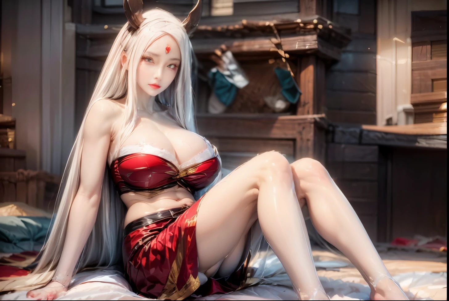realistic, 1 women , Per HD, 12k, 1080p, wearing Allstars shoes, slim body, rather big body, six pack body, big round breasts, no clothes, beautiful breasts, looking at the camera, sitting on the sofa, transparent and genitals clear, long black hair, face details, person details, body details, clothing details, hair details, body details, body details, breast details, vagina details, clothes, eye details, sweat details, water details, pose (knees bent and feet opened wide) whole body