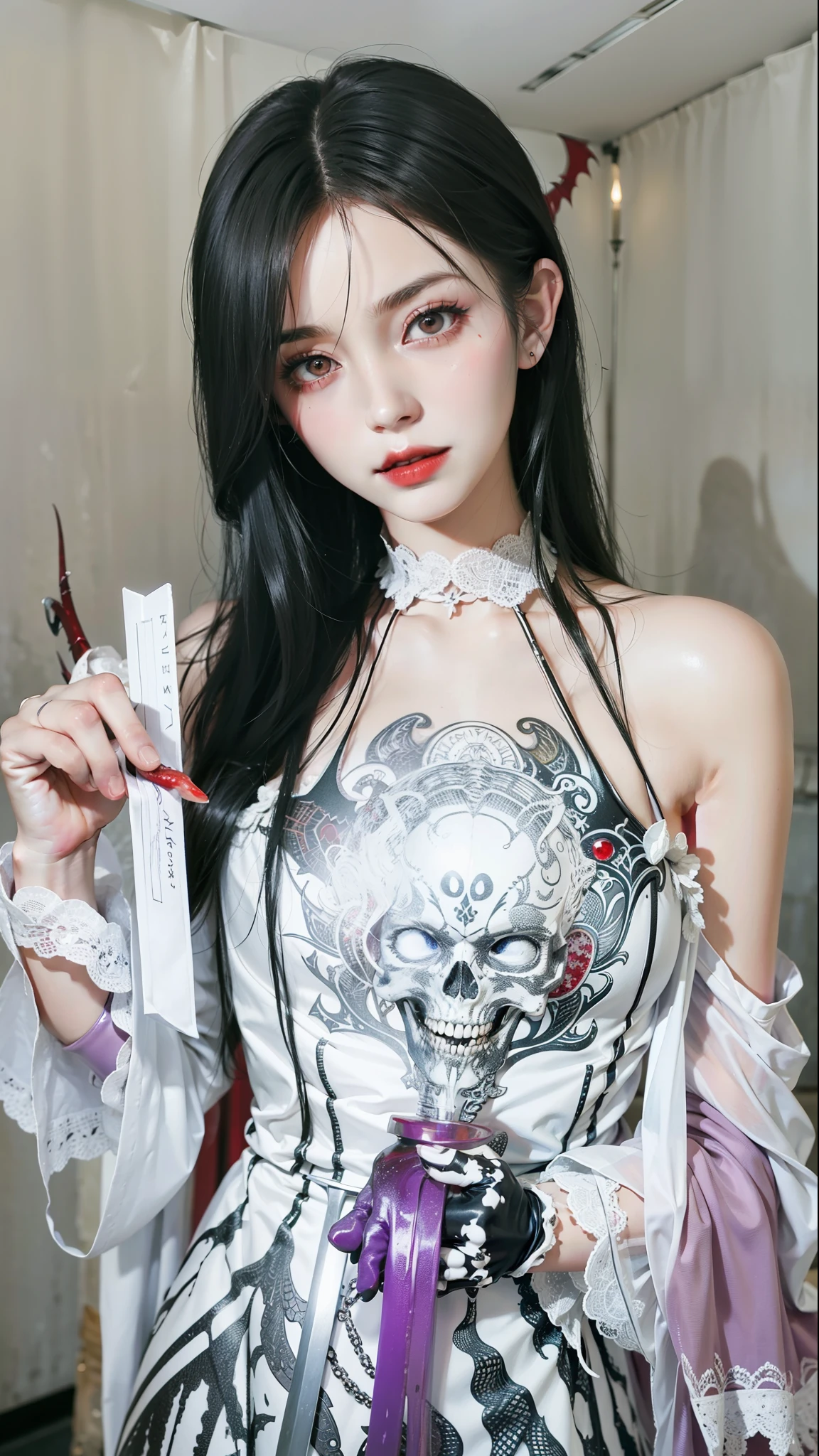 nice photos，box full of swords images,wing, succubus theme，fallen angel，Excellent，scary，secret horror，tentacle，have eyes，uncanny valley effect，little beast blood moon，skull skeleton，vampire，Hellfire，gloss gel coat，Holy Angel，blood moon queen，lace gloves，