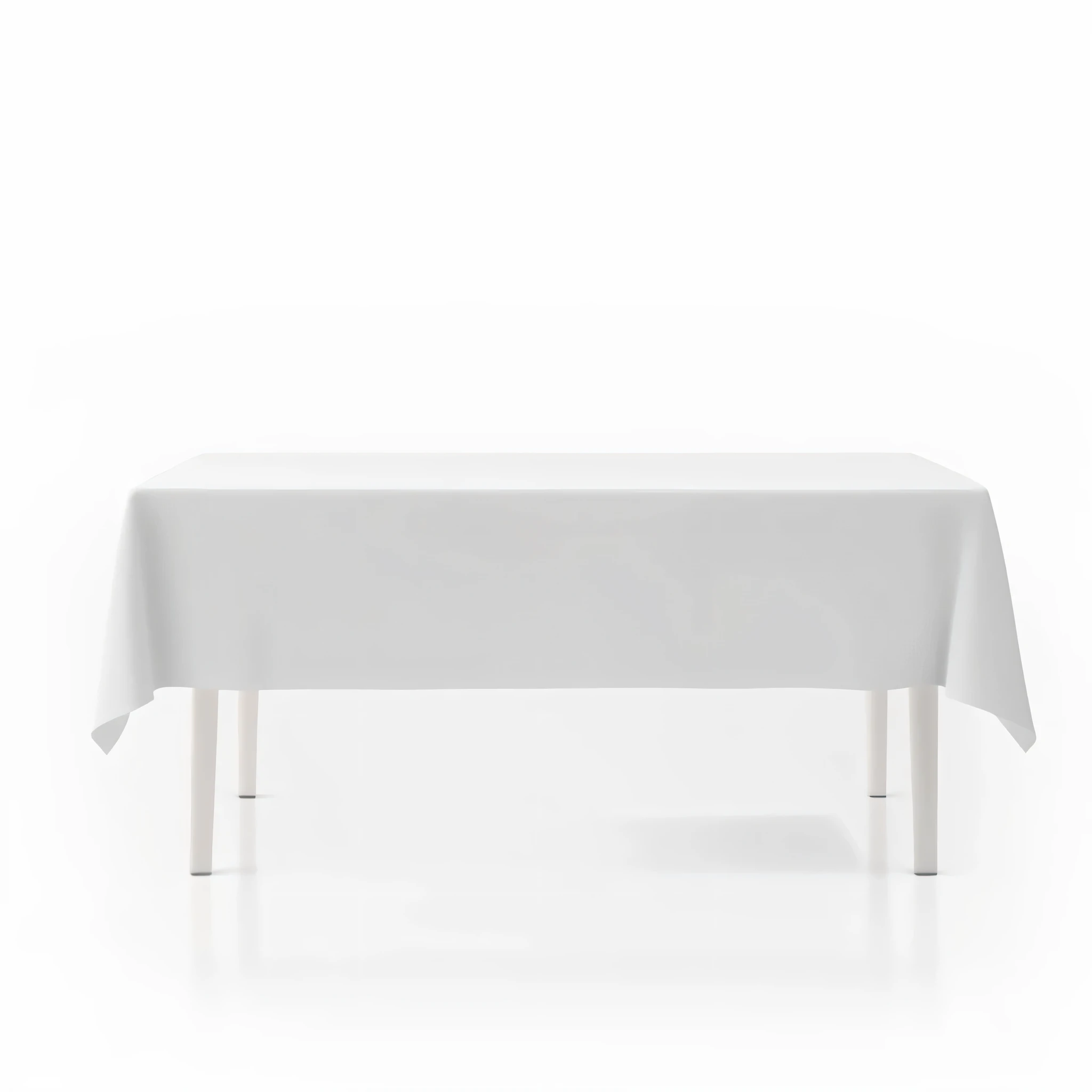 a close up of a table with a white table cloth on it, tablecloth, white tablecloth, white table, rectangle white porcelain table, white cloth, 3 d white shiny thick, on a white table, highly detailed marble cloth, rectangular, background is white and blank, table, white finish, smooth surface render, white kitchen table
