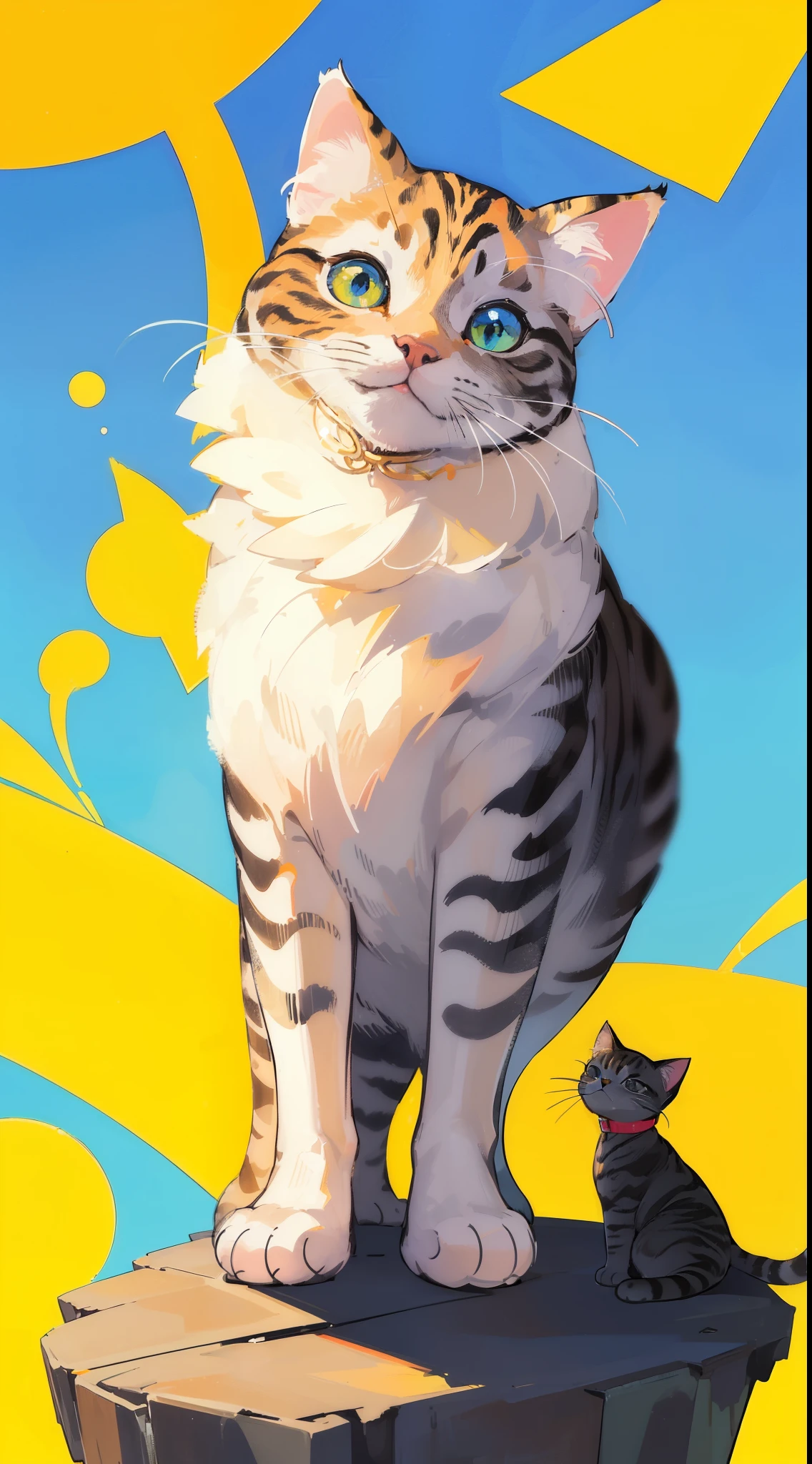 (32k), (((background of many cat))), (((bright background))), (beautiful world), (cute world), no-human,