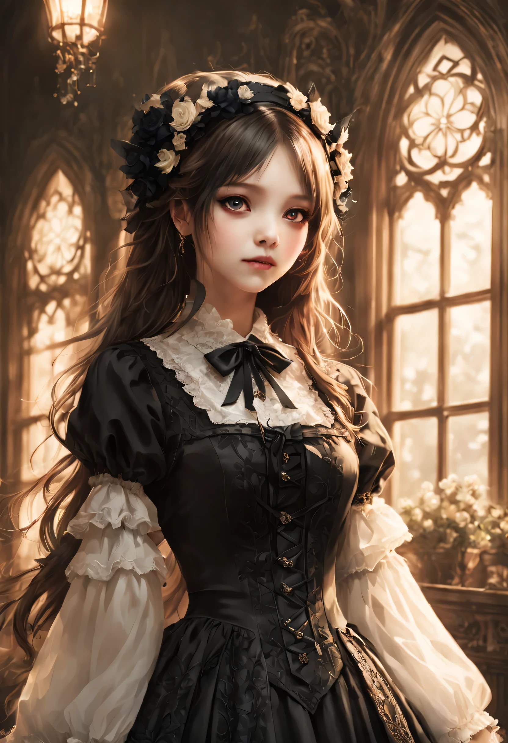 Gothic horror masterpiece,((Beautiful girl standing:Gothic ****ta:************:Temporary:beautiful girl:cute:adorable)),gothic house,look back,black and white,そのadorable少女の正体は家族を皆殺しにする殺人鬼です,Famous events made into movies,scary but beautiful,Gothic Beauty,expressing beautiful madness,Shrouded in mystery,美しいgothic houseに惨劇を予感させる暗雲を配置する,can&#39;don&#39;t believe her&#39;The culprit is.,be familiar with,Use red as an accent color,race,embroidery,detailed pattern,rendering,Designer House,luxury house,nice,quiet,beautiful light and shadow,gothic room