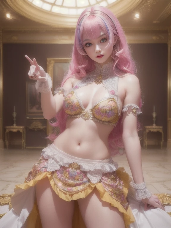 ((RAW photo: 1.2), (portrait: 1.1), 1girl, (pose: 1.3), wig, (complex room background: 1.4), ClownFashion, 8k uhd, (dSLR: 1.1), soft lighting, (high quality: 1.3), film grain, Fujifilm XT3, (intricate details: 0.9), (hdr: 1.2), (hyperdetailed: 1.2)
A stunning RAW photo portrait of a girl showcasing an elegant pose, adorned with a vibrant, colorful wig. The image