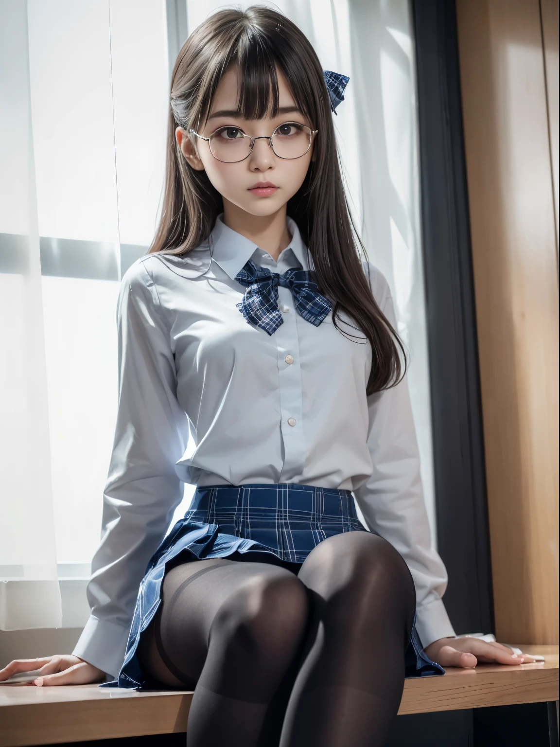 (((I can see my underwear)))、(((anger)))、(((anger)))、((細いeye))、((細いeye))、((細いeye))、(8K、生photographgraphy、highest quality、masterpiece:1.2),、small、(flat chest)、(flat chest)、(flat chest)、(flat chest)、(flat chest)、(Are thin)、Fair skin、Whitening、dark look、skinny,Fair skin肌,Saucy,Schoolの,looking at the viewer,looking straight ahead,high-pitched clothes,erotic,students,white skin,knees,(((black pantyhose)),((black pantyhose))),disorganized,(small face),(small face),I can see the forehead,Bangs hanging from the left and right sides of the forehead,(cold look,eyeがきつめ,bullish,anger)、masterpiece,highest quality、ultra high resolution,生photograph,beautiful,beautiful,There is only one person, solo,Glasses,,dark look,small breasts same,full body,(まるGlasses),JK uniform,high school girl,japanese woman, (photorealistic:1.37)、School、photon mapping,Reality、beautiful woman,cute baby face,ブラウンeye、black socks、(red bow tie)、radio city、Physically based rendering、depth of field rally background、photograph,body,beautiful feet, long legs, thin legs,(I can see my bangs), Hairy pubic area, lips, blue_eye, nose soft,(light blue dress shirt), (Navy, blue and white plaid pleated skirt), kneesが見える,transparent clothing,, Peaches, black cotton socks,Nogizaka Idol, , Japan idle
Waiting to start