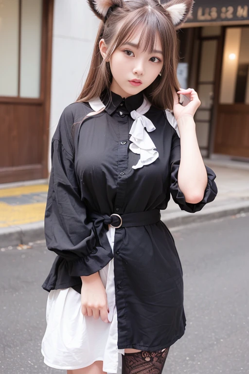 (ulzzang-6500-v1.1, (raw photo:1.2), (photorealistic:1.4),
A beautiful detailed girl with incredibly ridiculous poses, captured in a raw photo of the highest quality and detail. (1.2), (1.4). Her eyes and face are so detailed, every feature meticulously rendered. (1.2), (1.4). The file size is huge, reflecting the super detailed and high resolution image, which is a true masterpiece in every sense. (Masterpiece, best quality, high resolution, 1.2). The girl's appearance is that of a kemomimi, dressed in a