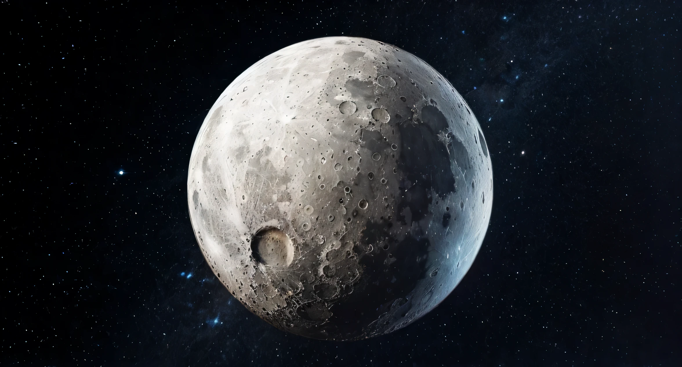moon,The background is the universe