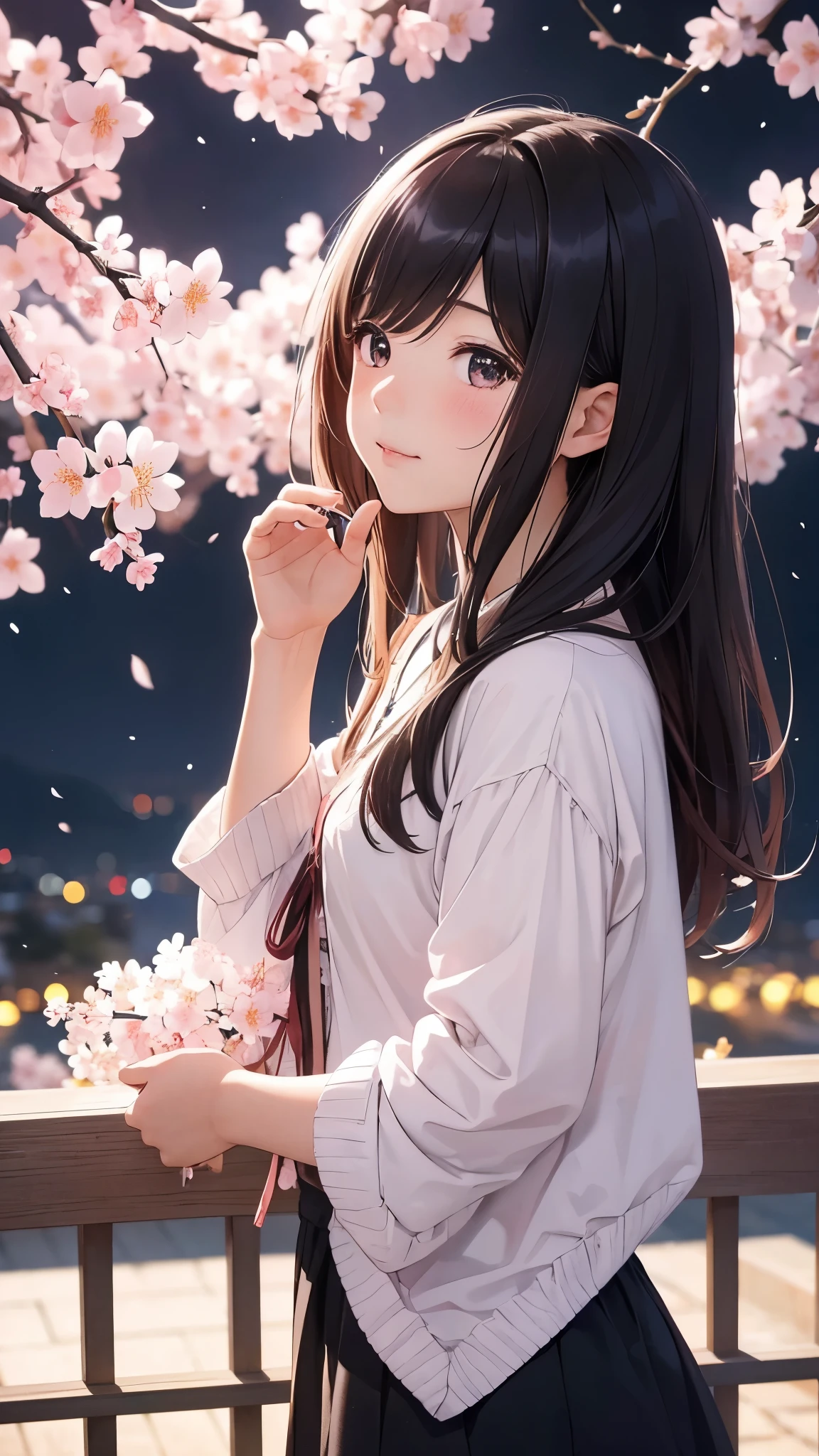 Beyond the dark night sky、You can certainly see the cherry blossoms in full bloom even now.。That flower is the person I loved。Even when you grow up and your dreams and ideals don&#39;t turn out the way you want them to,、If only it could scatter in such a beautiful way。