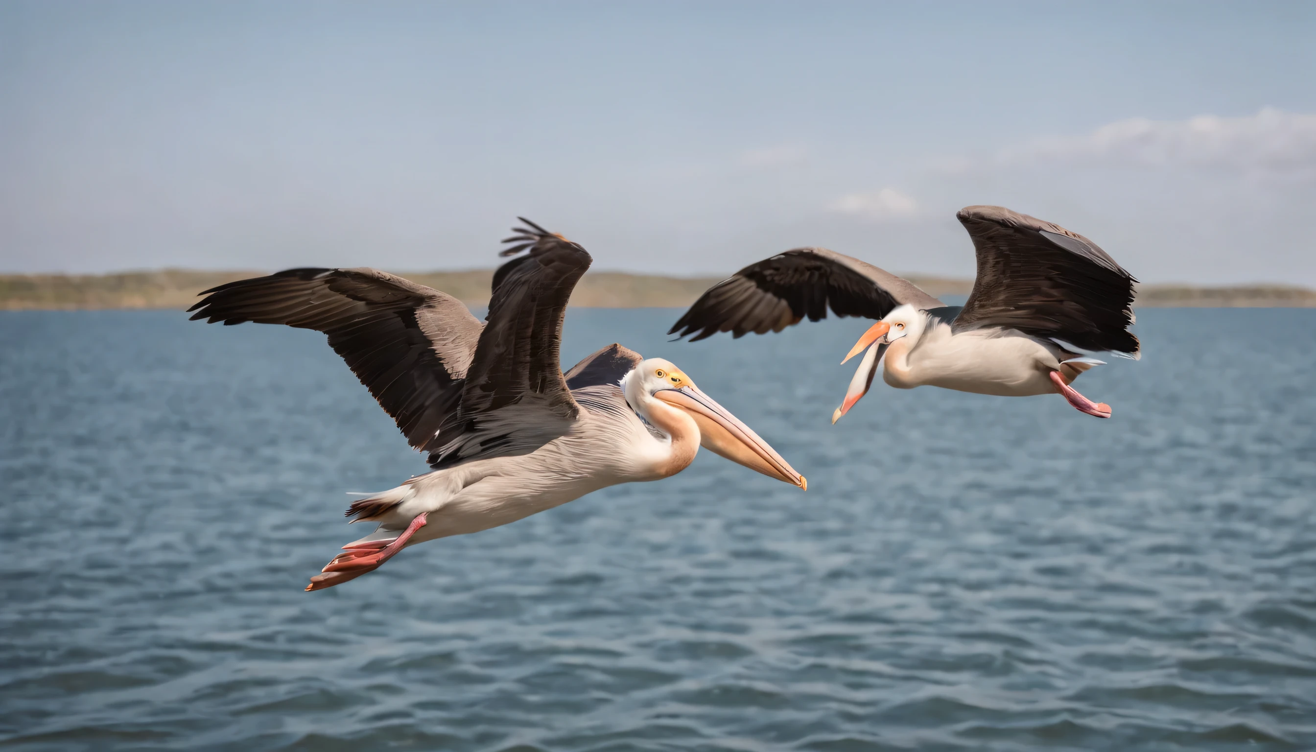 (Highly detailed CG Unity 8k wallpaper、masterpiece、highest quality、Super detailed)、(best lighting、best shadow、very delicate and beautiful)、highest quality、8k、Detailed facial depiction、masterpiece、highest quality、clear image quality、
bird gliding on water:Capturing footage of pelicans, seagull, I will continue to slide on the water.。