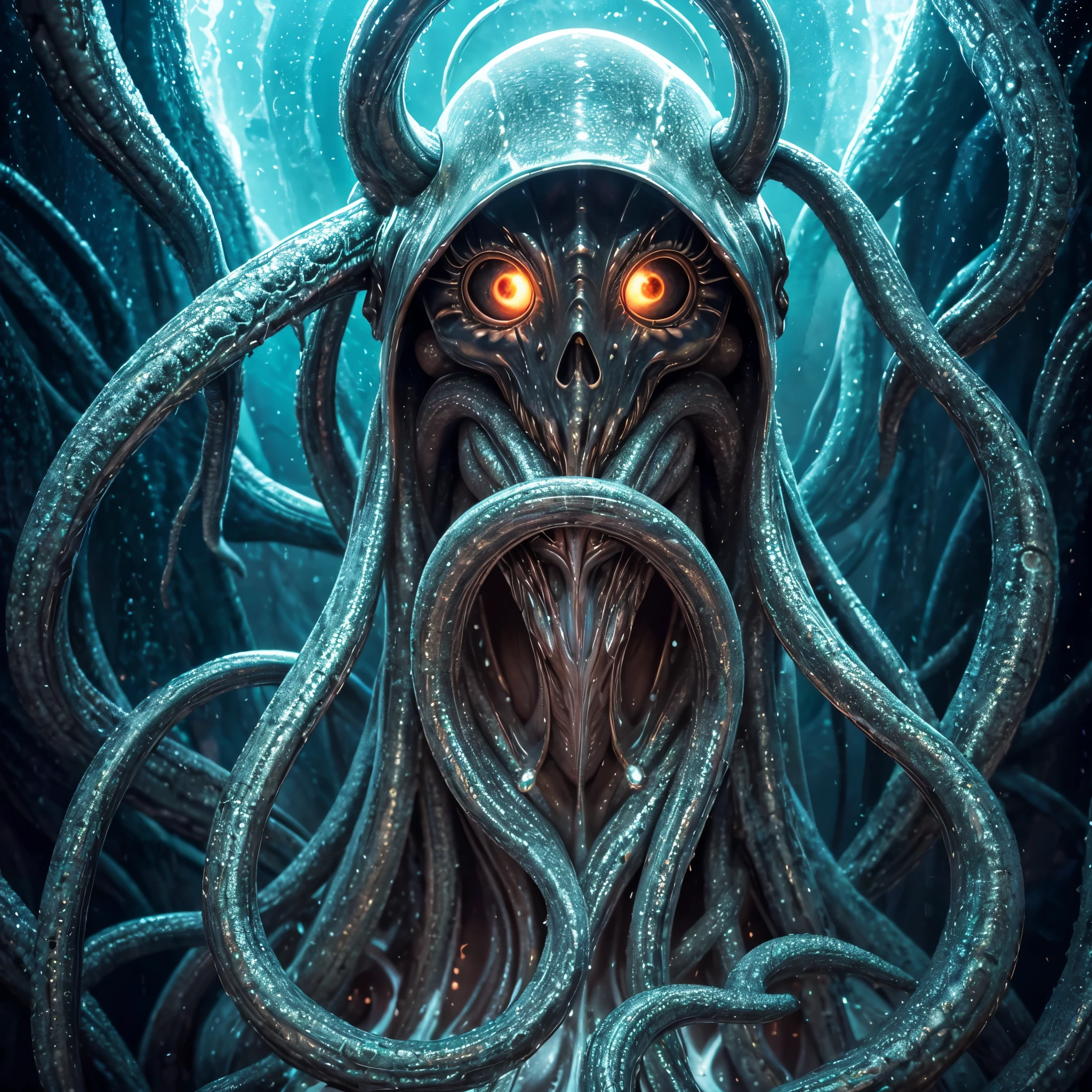 align to center , dull cloudy skin , translucent skin , wet skin｛NEO GOD｝｛an alien｝｛Chemicals｝｛Deities｝｛vhorrified｝｛Deities々Right｝｛Beautiful shape｝｛an oil painting｝｛hight resolution｝｛devastated｝｛Buddha｝｛Rainbow flesh｝｛Ultimate form｝｛Another dimension｝｛kosmos｝｛mistic｝masterpiece , best quality , ultra-detailed｛cthulhu mythos｝｛goddes｝｛MuCoi｝｛mucous membrane｝｛tentaculata｝｛worm｝｛Nyarlathotep｝｛High Quality｝｛symmetry｝