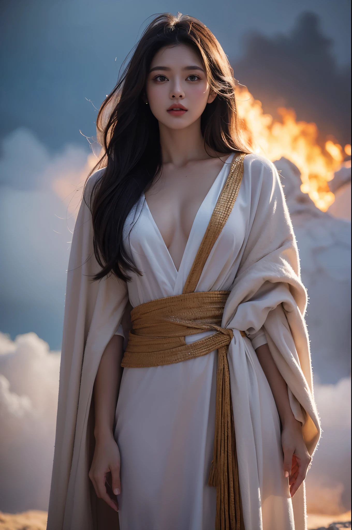 stunningly beautiful (aeolian:1.5) wlop perfect full HDR body black hair and dress princess