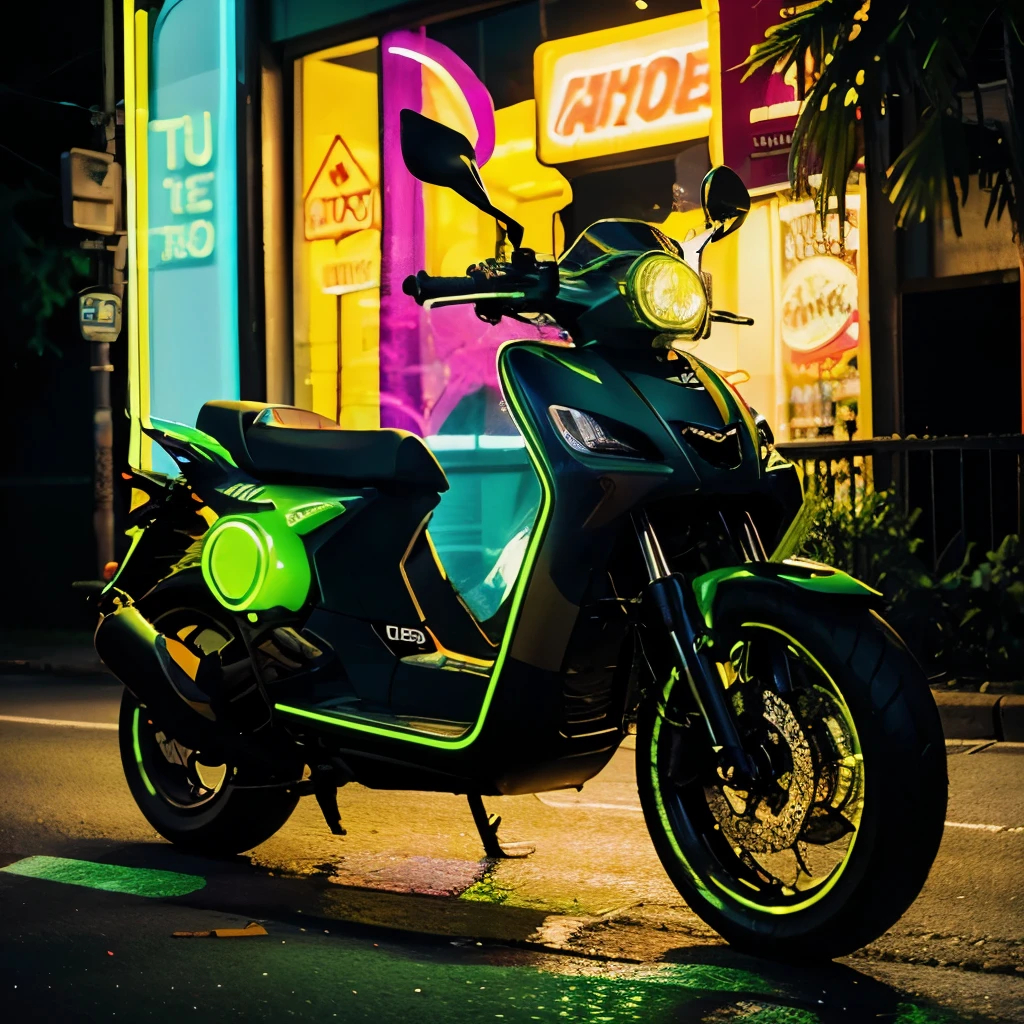 fat chubby greedy male on a moped green neon glow in the dark led headlight psychedelic style black light style transparent vibrant neon style super psychedelic glow in the dark led bright lights
high resolution photography
ultra realistic 77k high definition remastered quality