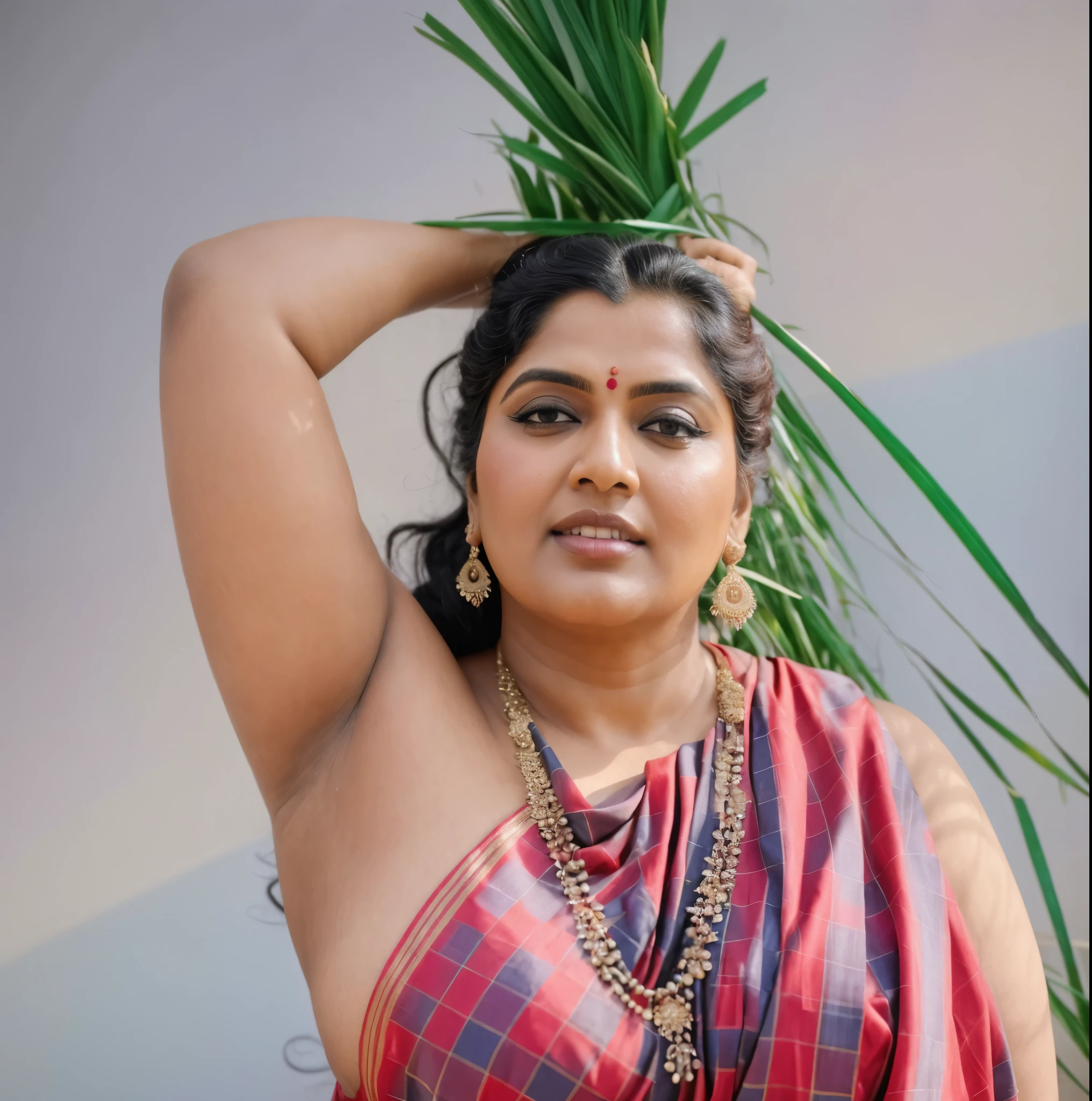 Looks like Indian Actress khushboo Sundar, actress khusbu Sundar, mallu, mallu aunty, desi aunty, full figured mature beauty, attractive figure, 48 years old, desi milf, desi aunty, a close up of a woman in a red dress in a bedroom, inspired by Avigdor Arikha, sleek!!!, indian super model, wavy hair combed to one side, actress, by Jitish Kallat, smoldering, intense smoldering, fashion, an angel, print ready, with a dramatic looking, inspired by Sudip Roy, seductive look