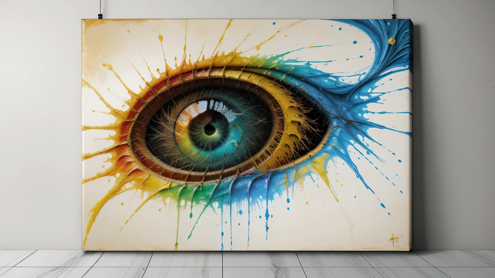 background, только canvas, Rough brush strokes and wet paint,Fibonacci,Golden ratio,melted wax,Visible brush strokes,3D mosaic frame,Neurons,colors,canvas, oil,thick smears,insanely detailed,8k contract,ultra-realistic realism,background на canvasе в стиле Ван Гога