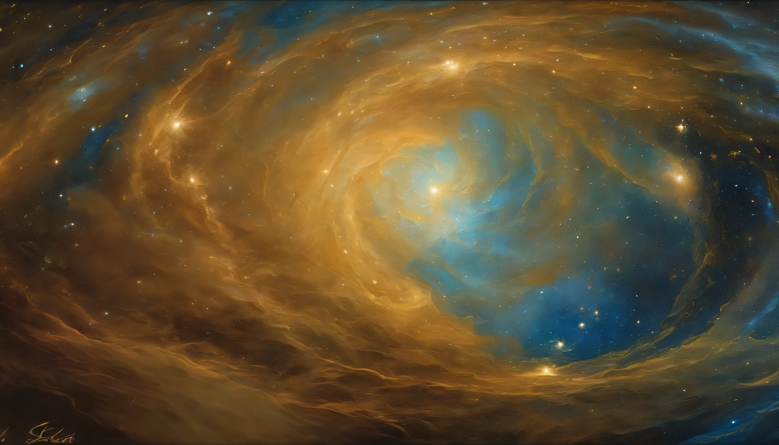 Rough brush strokes and wet paint,Fibonacci,Golden ratio,melted wax,Visible brush strokes,3D mosaic frame,Neurons,colors,canvas, oil,thick smears,insanely detailed,8k contract,ultra-realistic realism,van Gogh'Starry sky