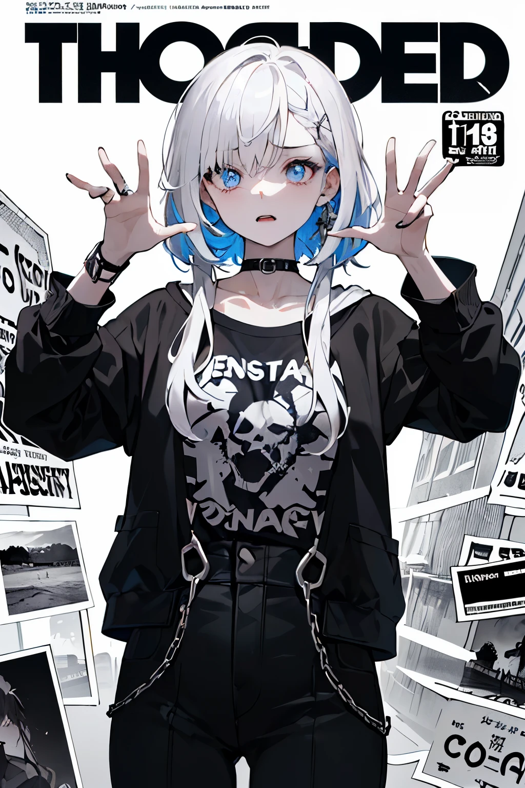 ((((dramatic))), (((rough))), (((intense))) film poster featuring a young woman as the central character. She stands With confidencely in the center of the poster, wearing a stylish and edgy clothing, with a determined Performance on her face. The background is dark and rough, With a sense of crisis and intensity. The article is bold and to attract attention, with a catchy tagline that adds to the overall feeling of drama and excitement. The color palette is mainly dark with splashes of lively colors, giving the poster a dynamic and visually impressive appearance,tachi-e
(magazine:1.3), (cover-style:1.3), fashionable, woman, lively, clothing, take a pose, front, colorful, dynamic, background, element, With confidence, Performance, holding, statement, accessories, majestic, coiled, around it, touch, scene, article, cover, bold, to attract attention, title, stylish, font, catchy, heading, bigger, impressive, modern, trend, concentrated, fashion,press your chest against the glass、naked
