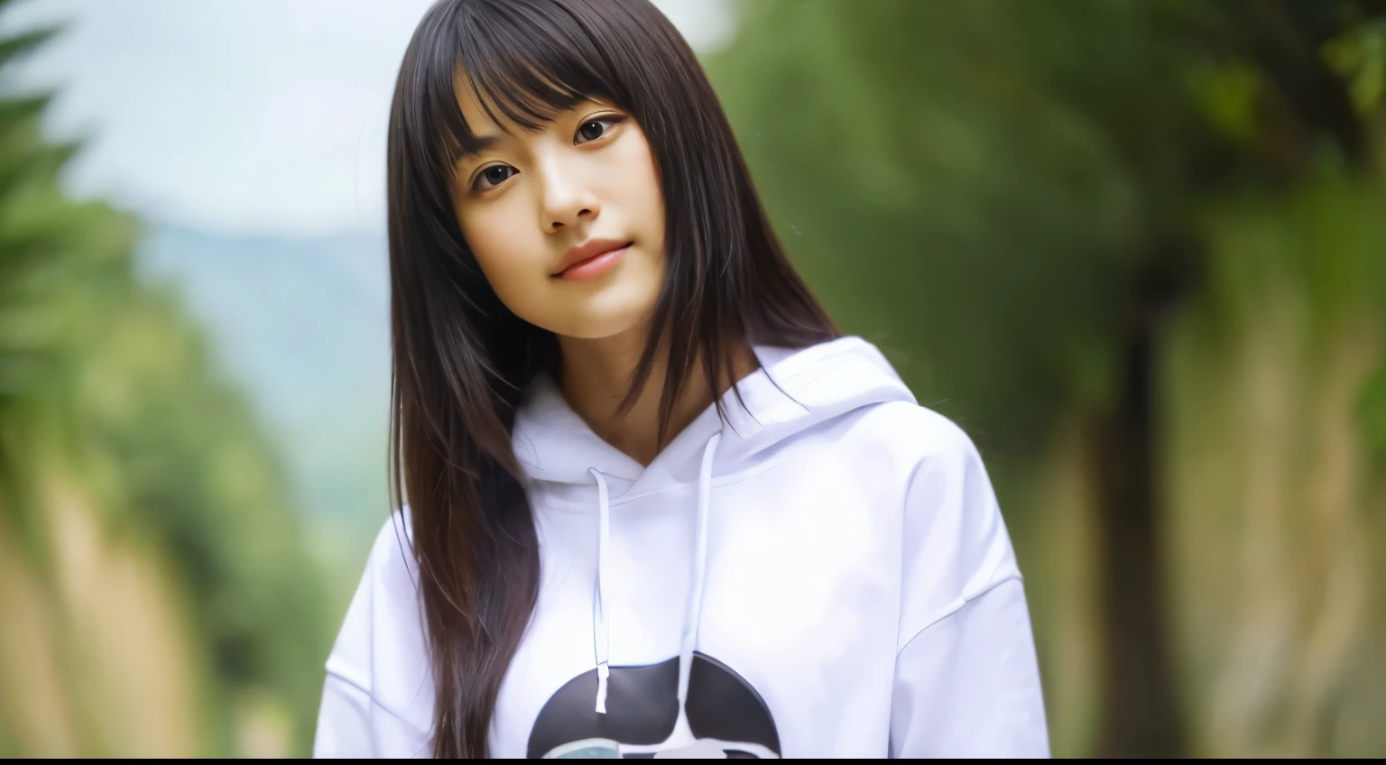 2 girls, white hoodie, T-shirt