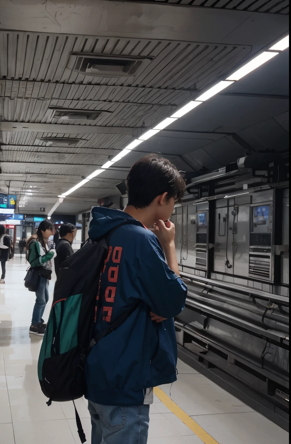A realistic Korean boy with perfect face ,13 year old