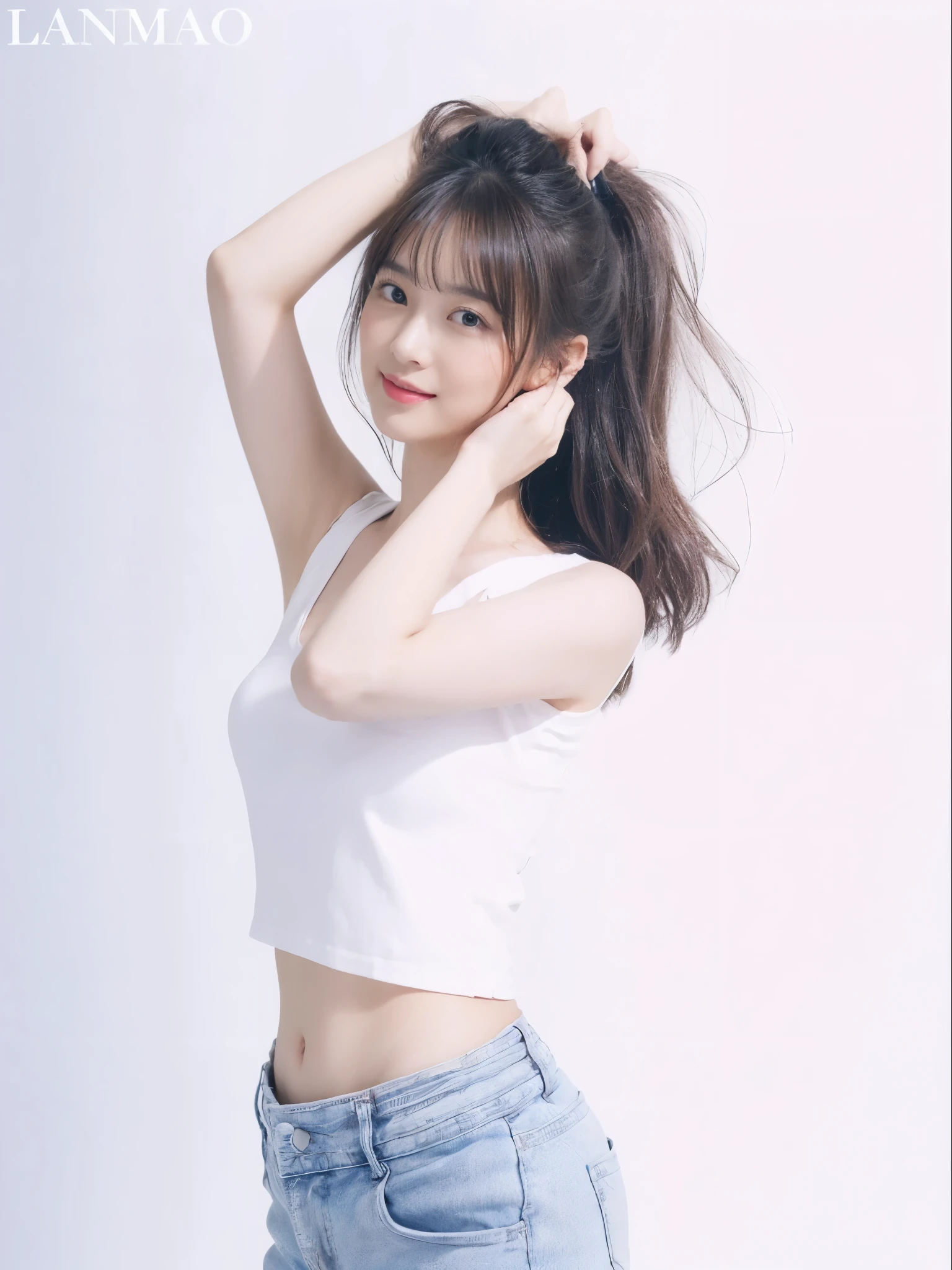 ((Masterpiece, Top image quality, high resolution、alone、skin shiny))(on the table, best quality, actual, super detailed, meticulous, high resolution, 8k wallpaper), Close-up portrait of a beautiful woman, like, smiling, light brown messy hair, Perfect dynamic composition, 美丽meticulous的眼睛, Just like the cover of a fashion magazine, on campus,Gorgeous costumes,hot stamping clothing,