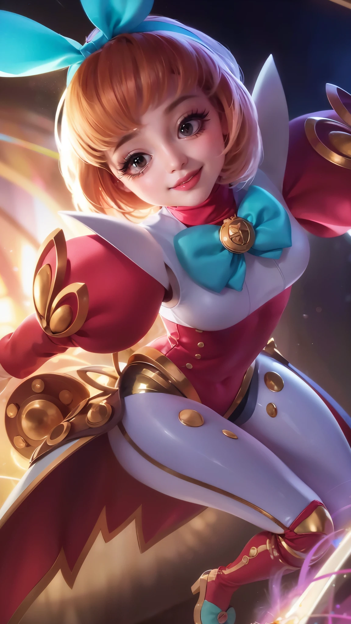 (8k, RAW photo, photorealistic:1.25) ,( lipgloss, eyelashes, gloss-face, glossy skin, best quality, ultra highres, depth of field, chromatic aberration, caustics, Broad lighting, natural shading,Kpop idol) looking at viewer with a serene and goddess-like happiness, smile, cute face.