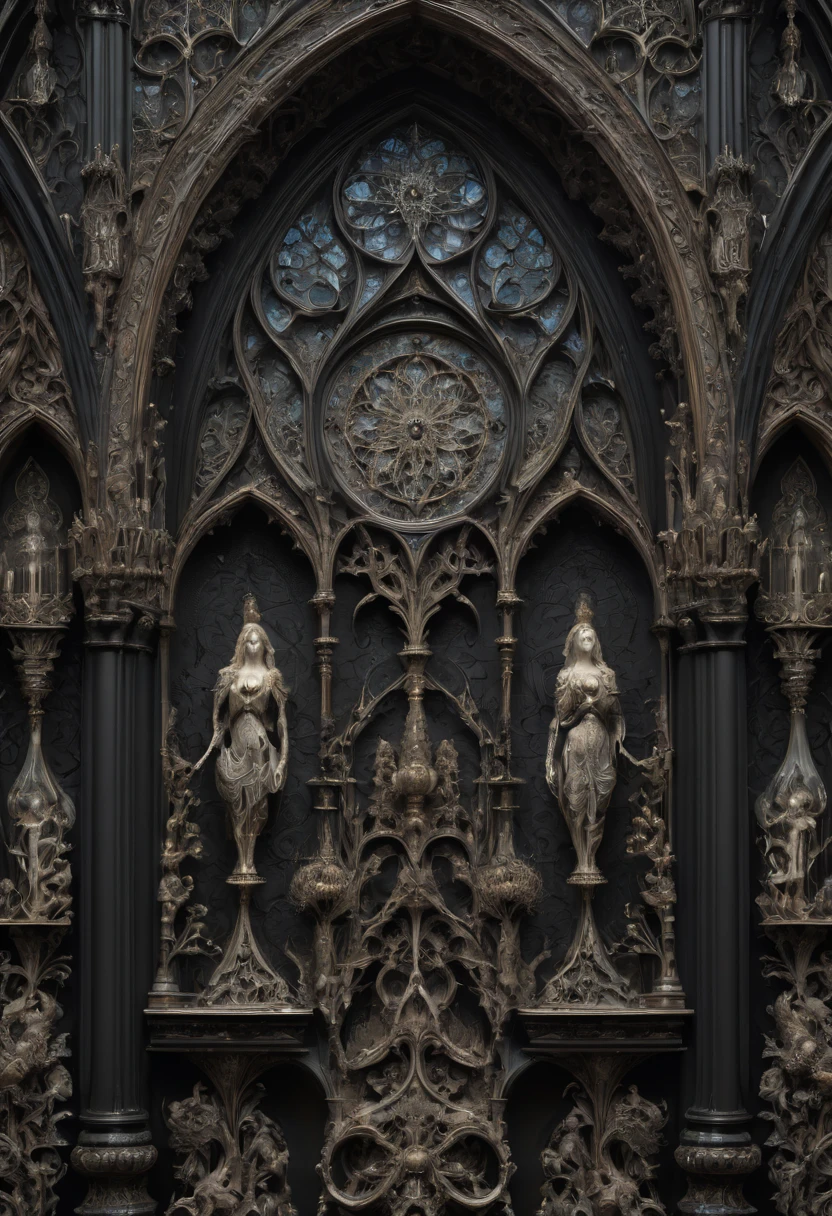 gothic aesthetic by Gris Grimly, best quality, masterpiece, Representative work, official art, Professional, Ultra intricate detailed, 8k