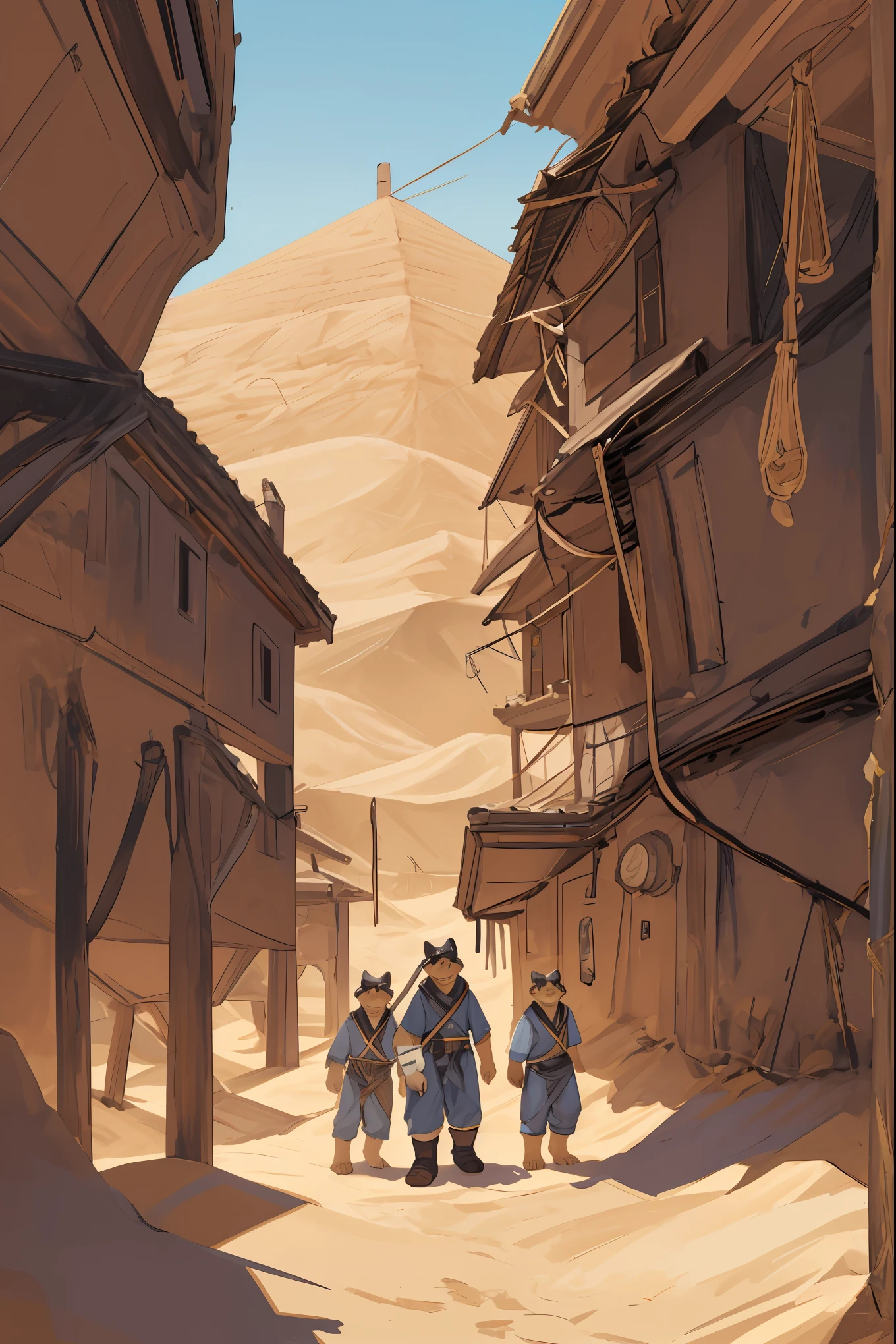 top quality, best quality, High-quality illustrations, masterpiece, super high resolution, detailed background, detailed background, desert, sand dunes, pyramid, Traditional costumes, group shot:0.2, 6+boys, 6+girls, Happy, joyful, absurdres(highly detailed beautiful face and eyes)perfect anatomy(kemono, furry anthro)selfie:0.1,