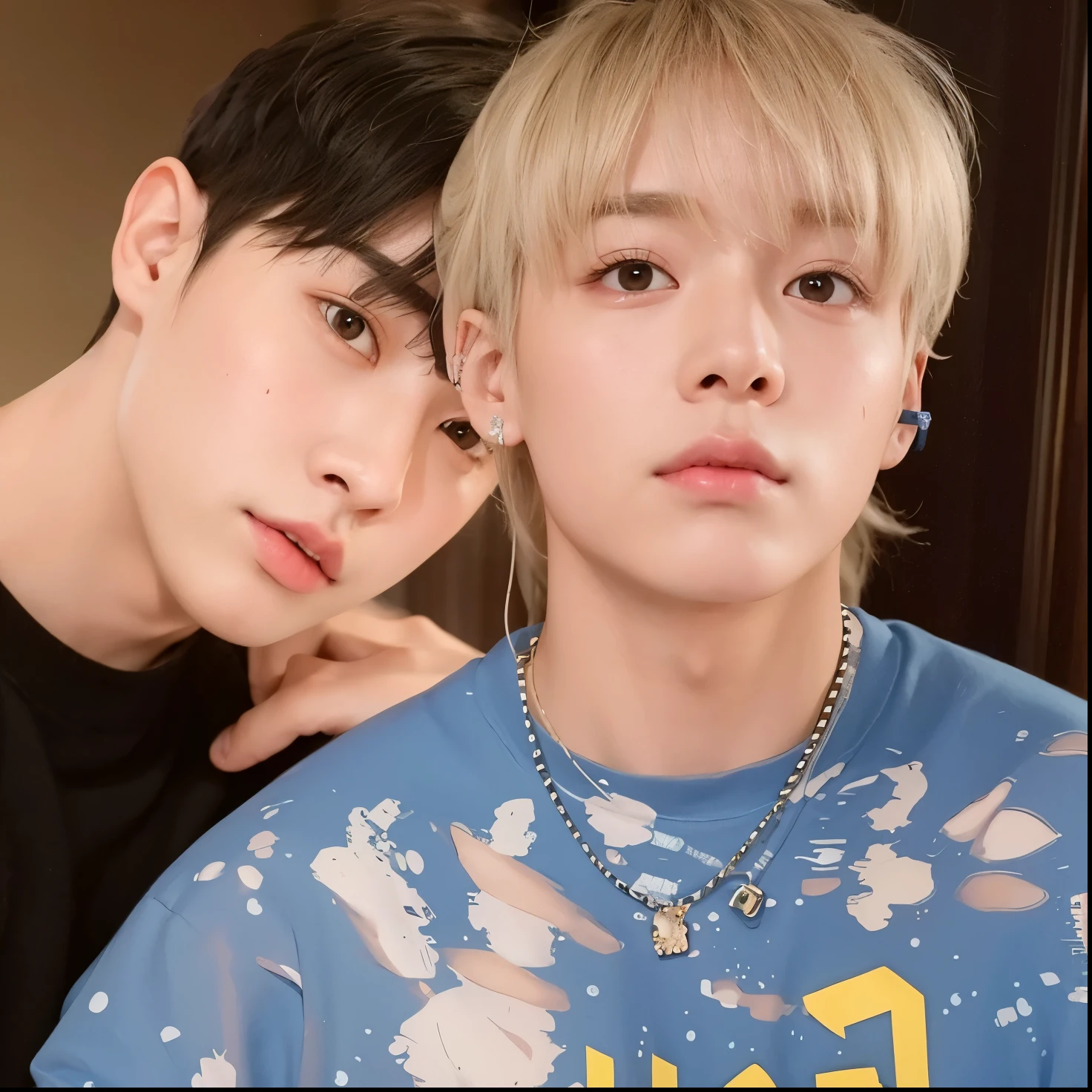 There's a ??? with headphones on and a pink sweater, ulzzang, Ulzzang masculino, Wan adorable cara coreana, Cai Xukun, kanliu666, Jinyoung Shin, Ruan lindo vtuber, Kim Doyoung, Chiho, e-chica, E - Chica, Jung Jaehyun, Jaeyeon Nam, Sakimichan , cara delgada