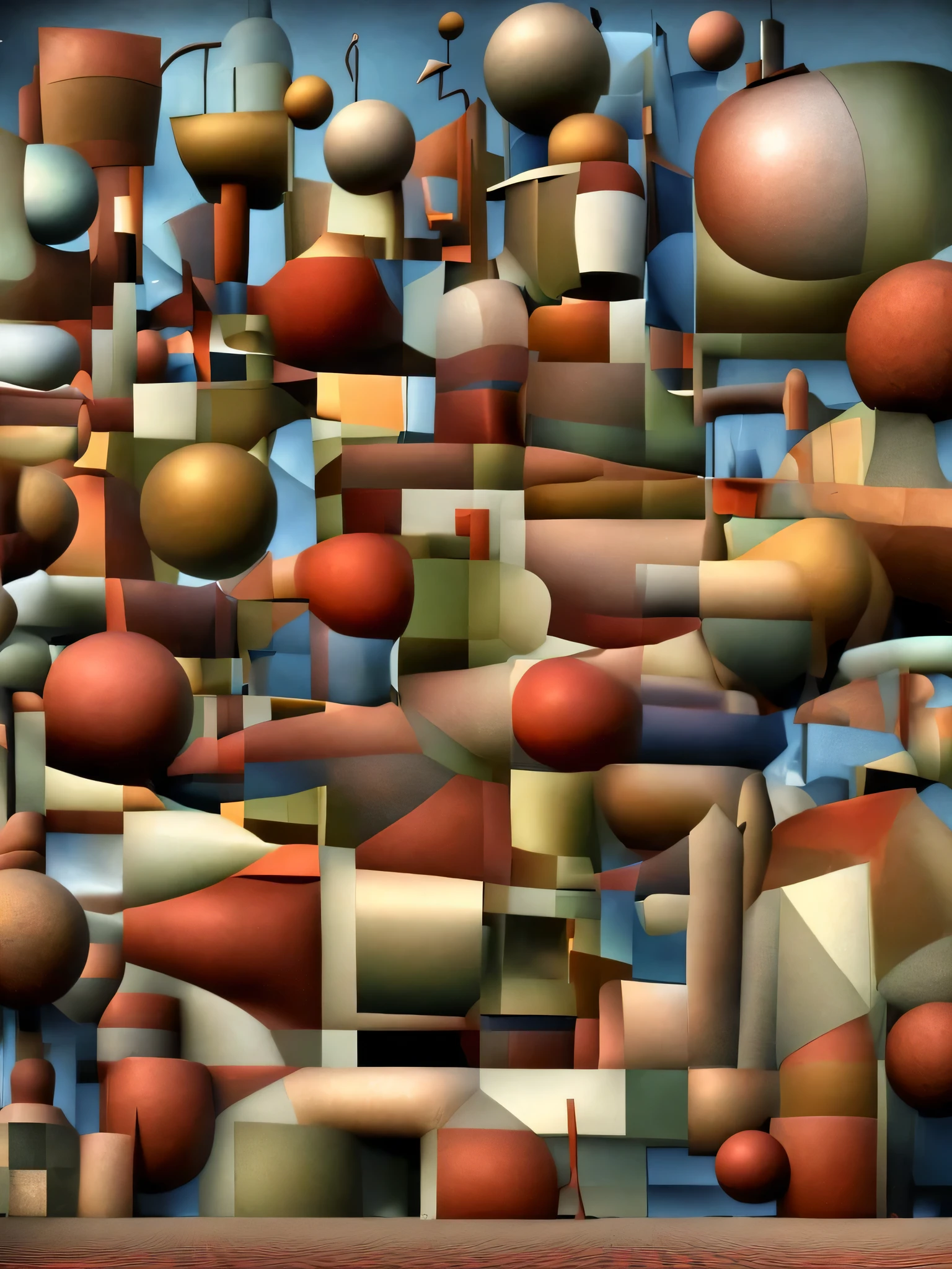 hyper-surreal ultra grotesque insane bodies embeded with other grotesque motives, parts of these bodies are missing and replaced by hudge cubist surreal effects, vintage bauhaus style, Super-detailed, Studio Quality, 48k / HD, Normal Contrast, hyper Realistic Shadows, octane Rendering, Sharp Focus