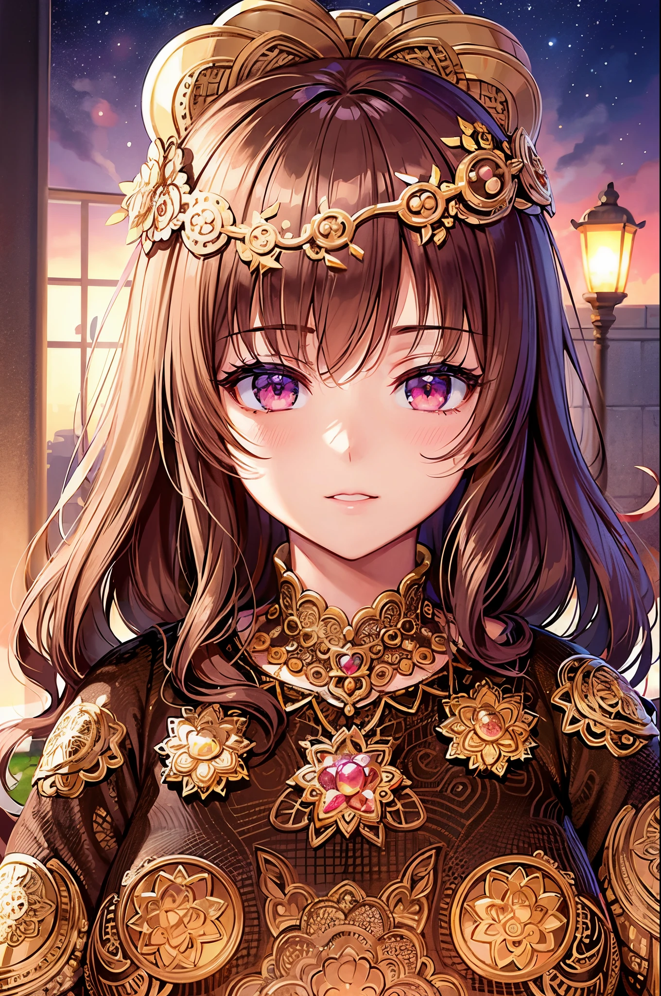 Absurdres masterpiece Intricate details best quality portrait of a girl with a flower in her hair, detailed digital anime art, 8k high quality detailed art, kawaii realistic portrait, kawacy, highly detailed exquisite fanart, stunning anime face portrait, beautiful anime portrait, detailed anime artwork, portrait knights of zodiac girl, trending on artstation pixiv, detailed portrait of anime girl