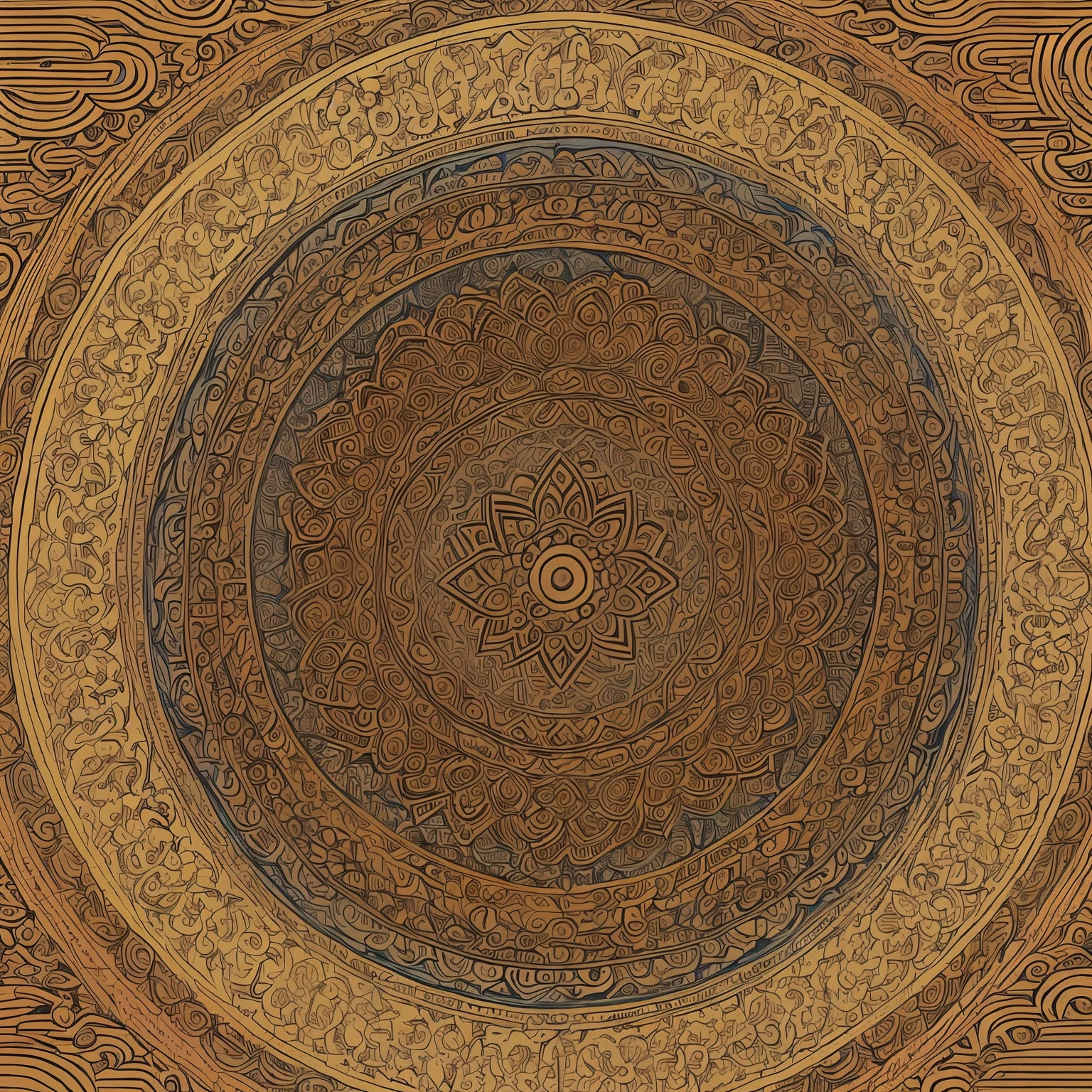 mural, Amitabha, Tibetan style, minimal art, flat color