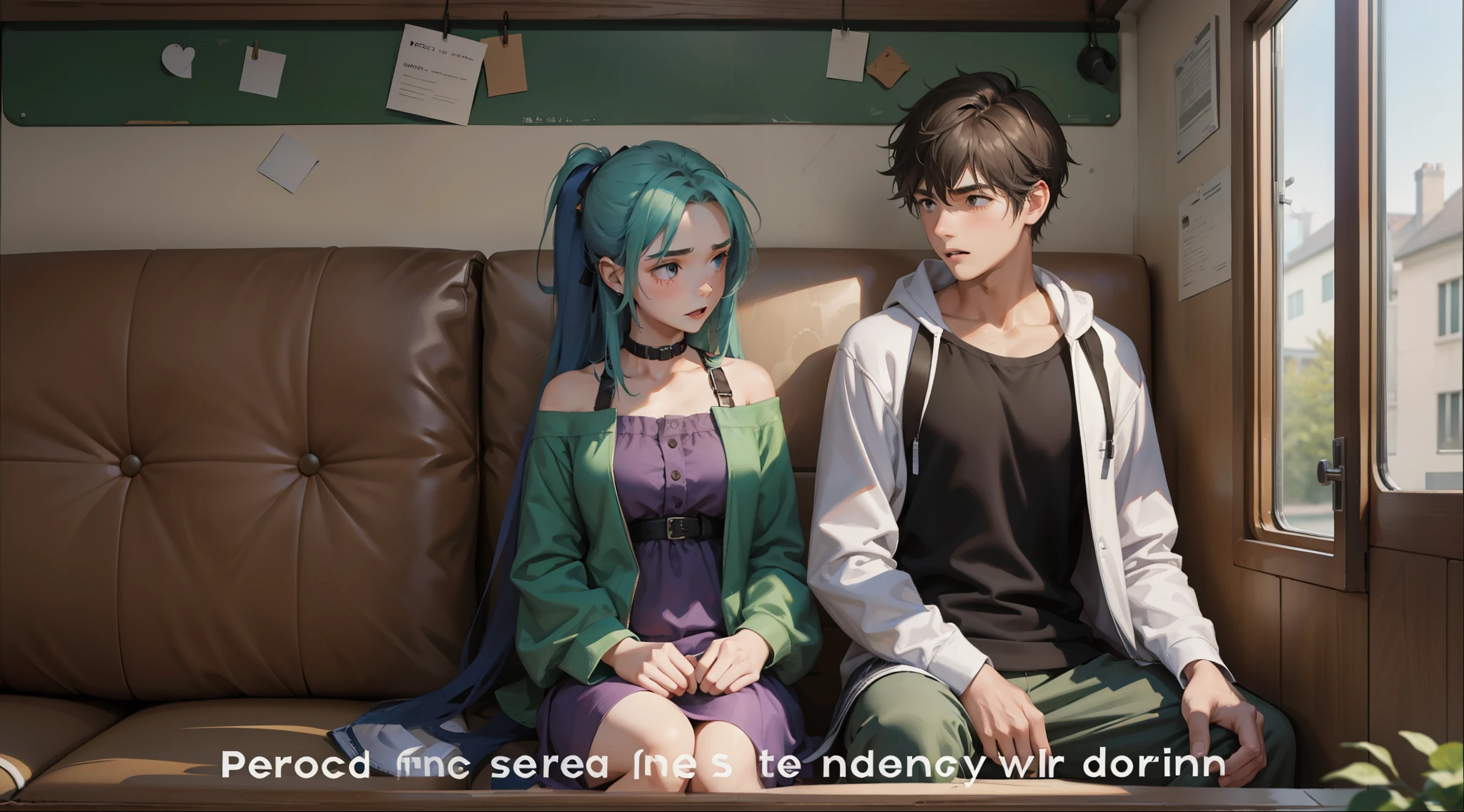 A girl and a boy, both , are talking about an important matter.