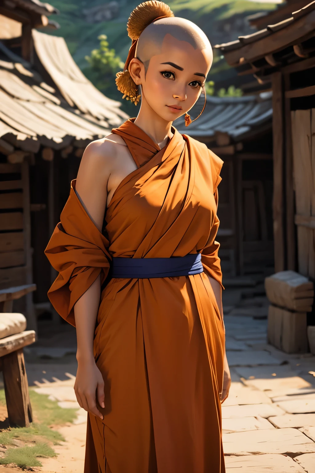 cute monk woman