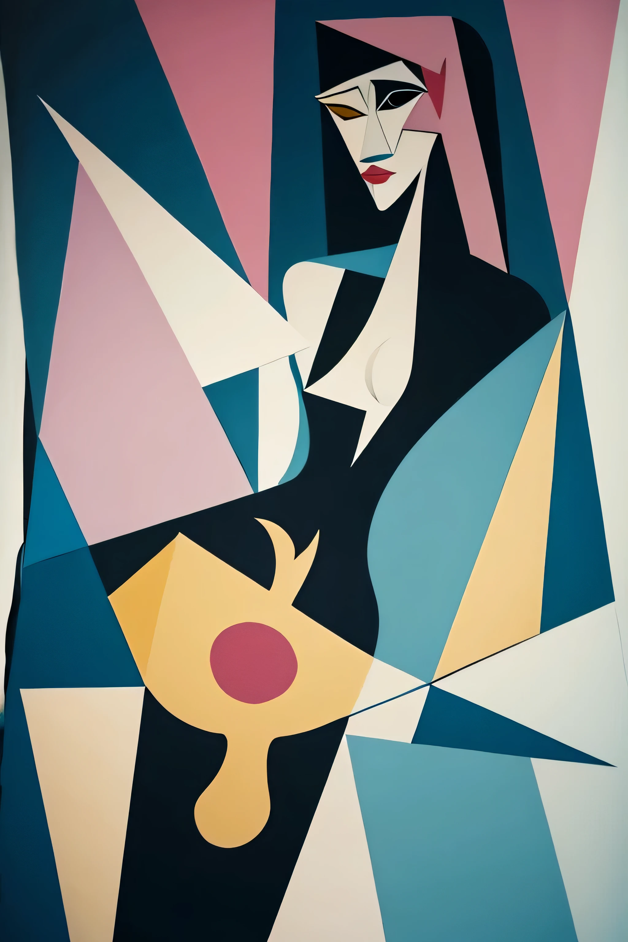 Large wet vagina , kinky, a cubist painting by Picasso, tumblr, cubism, style of picasso, pablo picasso painting, cubist picasso, picasso masterpiece, picasso style, similar aesthetics to picasso, kiki picasso style, cubist, modern cubism, a woman, femme, modern art